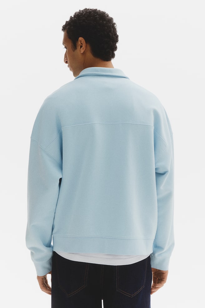 Oversized Rugby Sweatshirt - Light blue/Soho NYC/Washed black/Soho NYC - 4