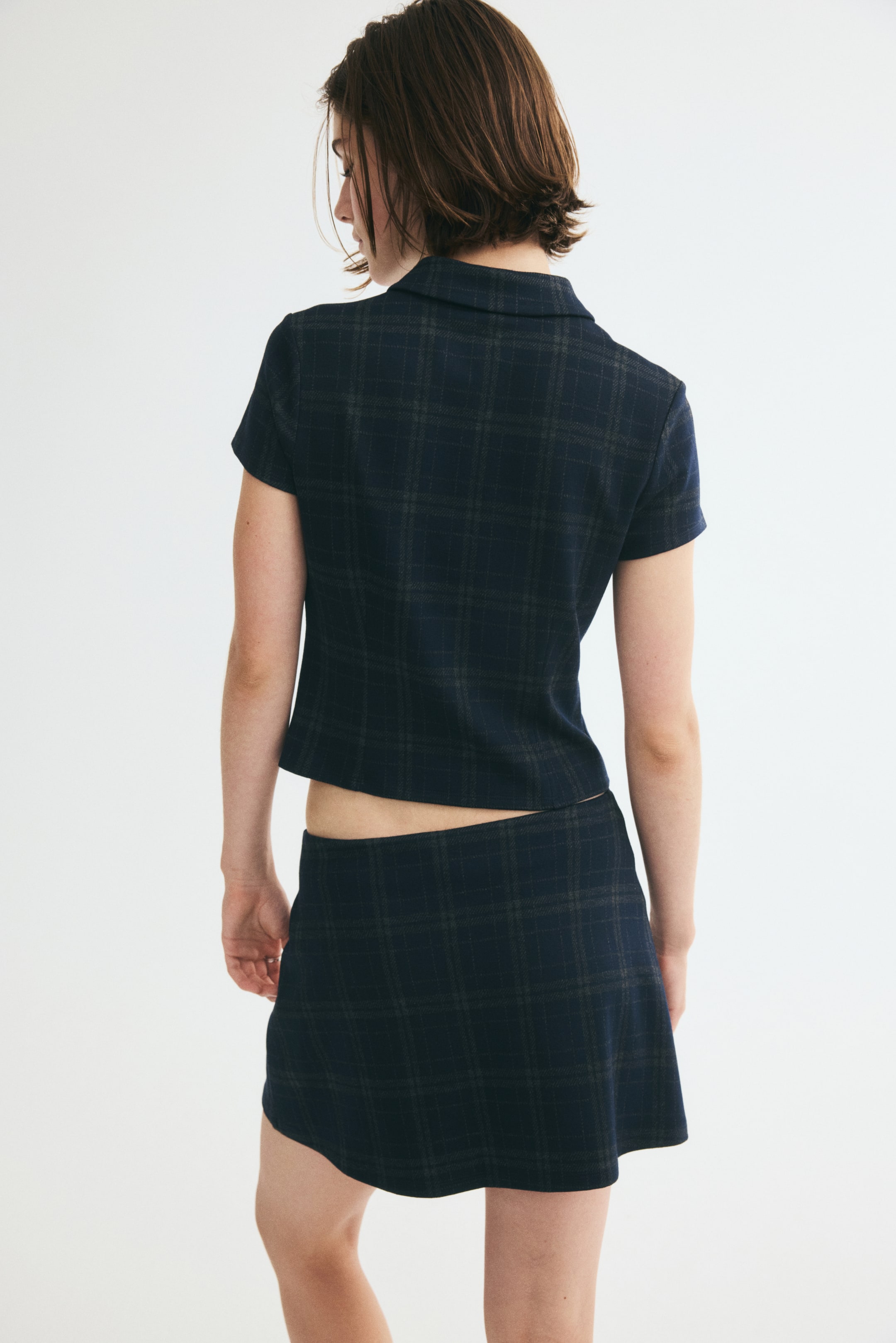 Viscose-Blend Top with Zipper