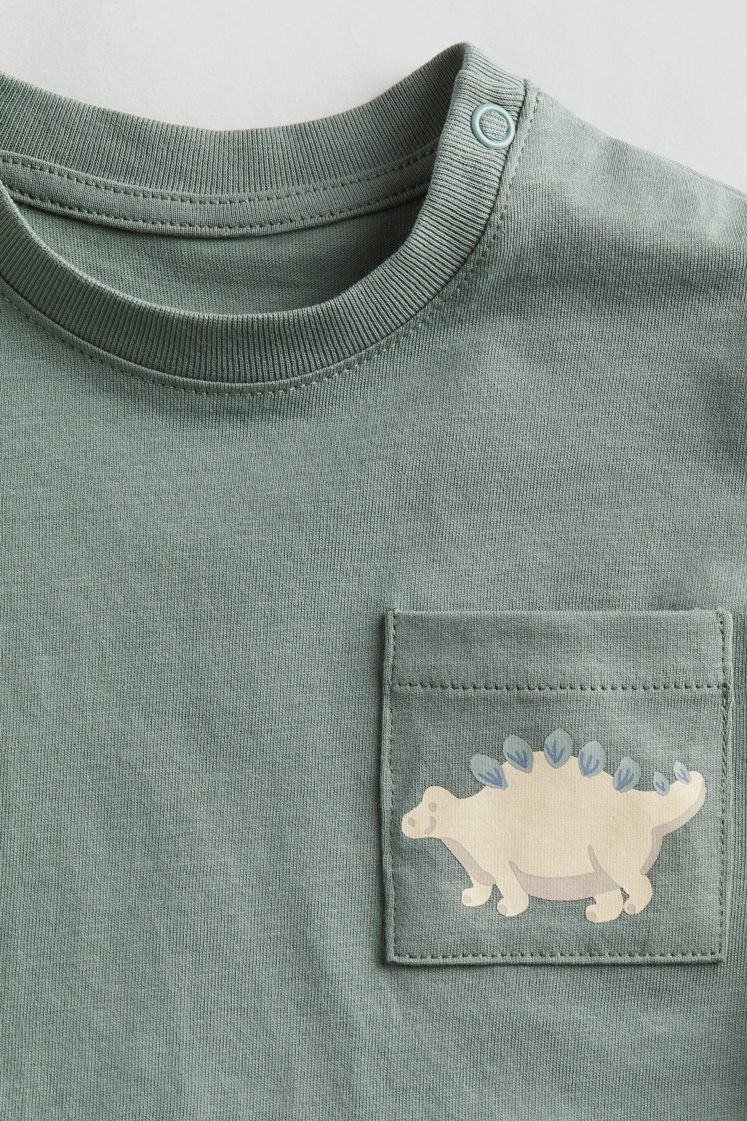 Cotton Jersey Tee - Green/Dinosaur/White/Palm trees/White/Sea lions/Light beige/Vehicles/Light blue/Sailboat/Peach/Seashells/Dark grey/Holiday Paradise/White/Happy Days!/Mint green/Ice cream - 3