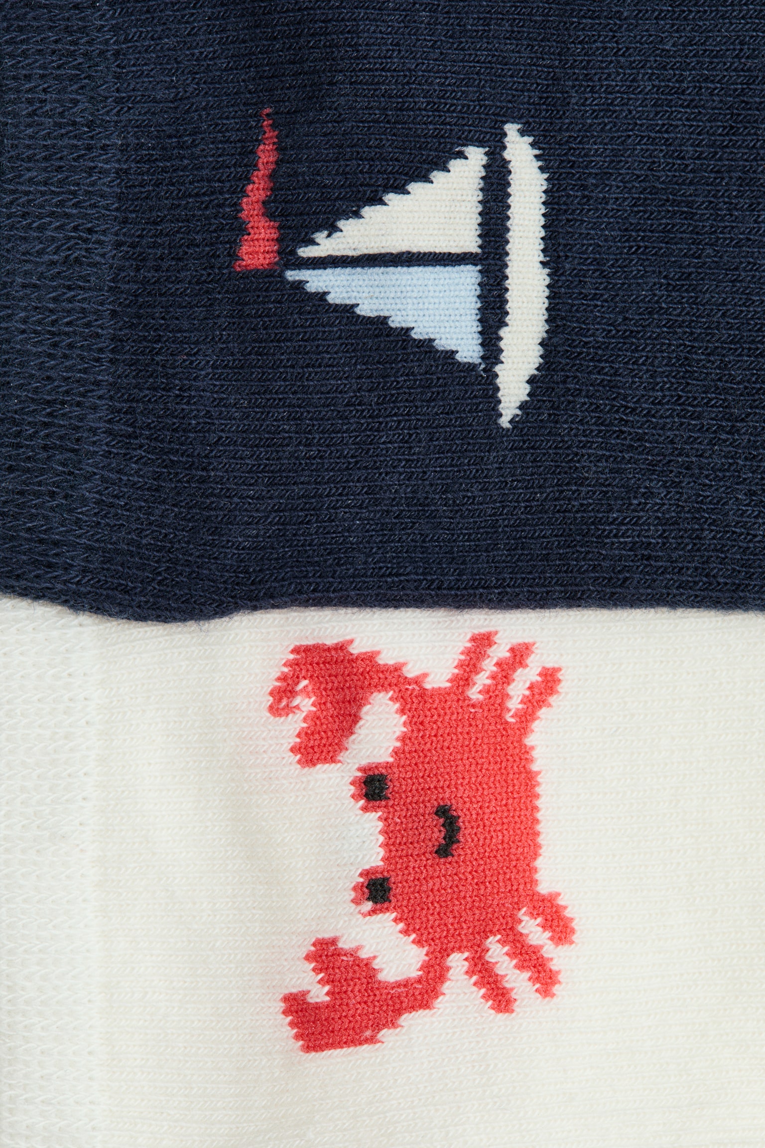 4-pack shaftless socks - Navy blue/Sailing boat/Dusty blue/Bears/Light green/Dinosaurs - 2