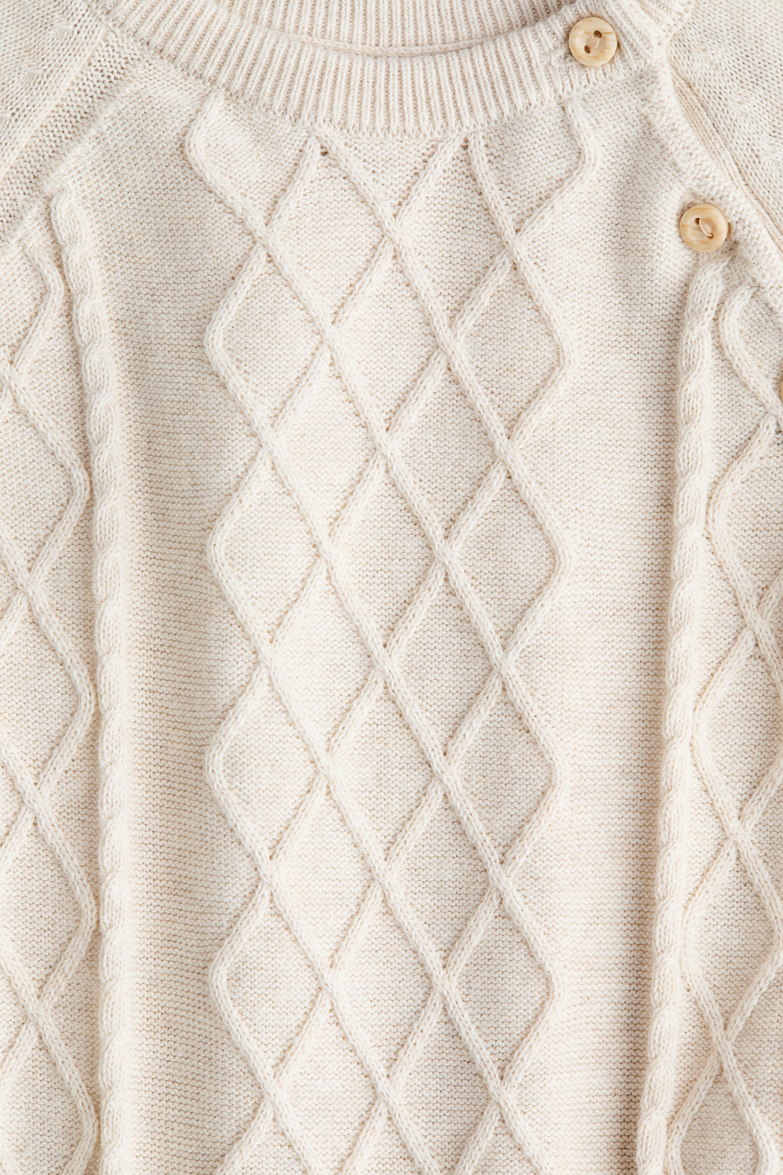 Cotton-knit romper suit - Light beige - 2