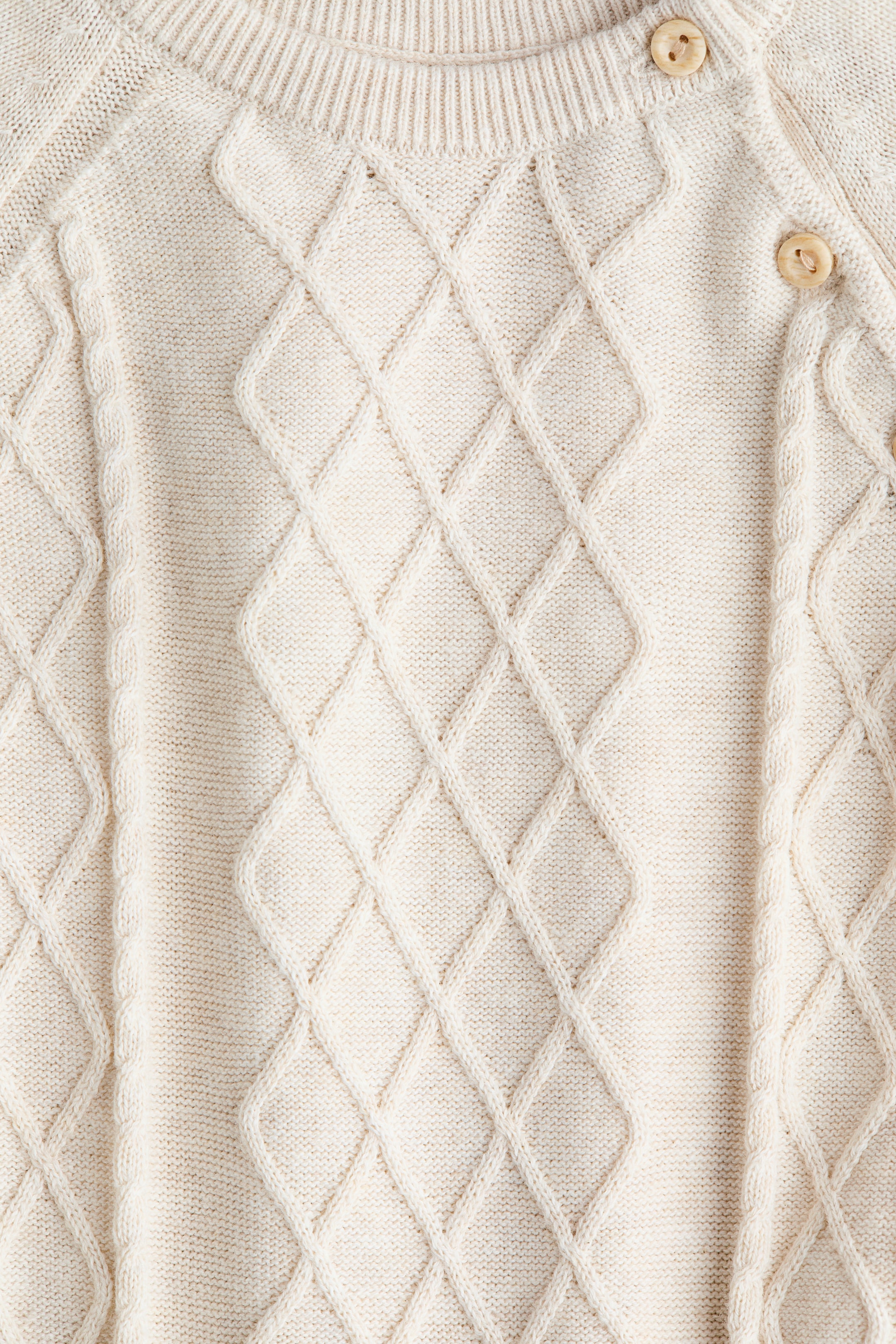 Προβολή μεγαλύτερης εικόνας: Πλεκτό μακρύ φορμάκι από βαμβάκι - Ανοιχτό μπεζ - Kids | H&M GR 2