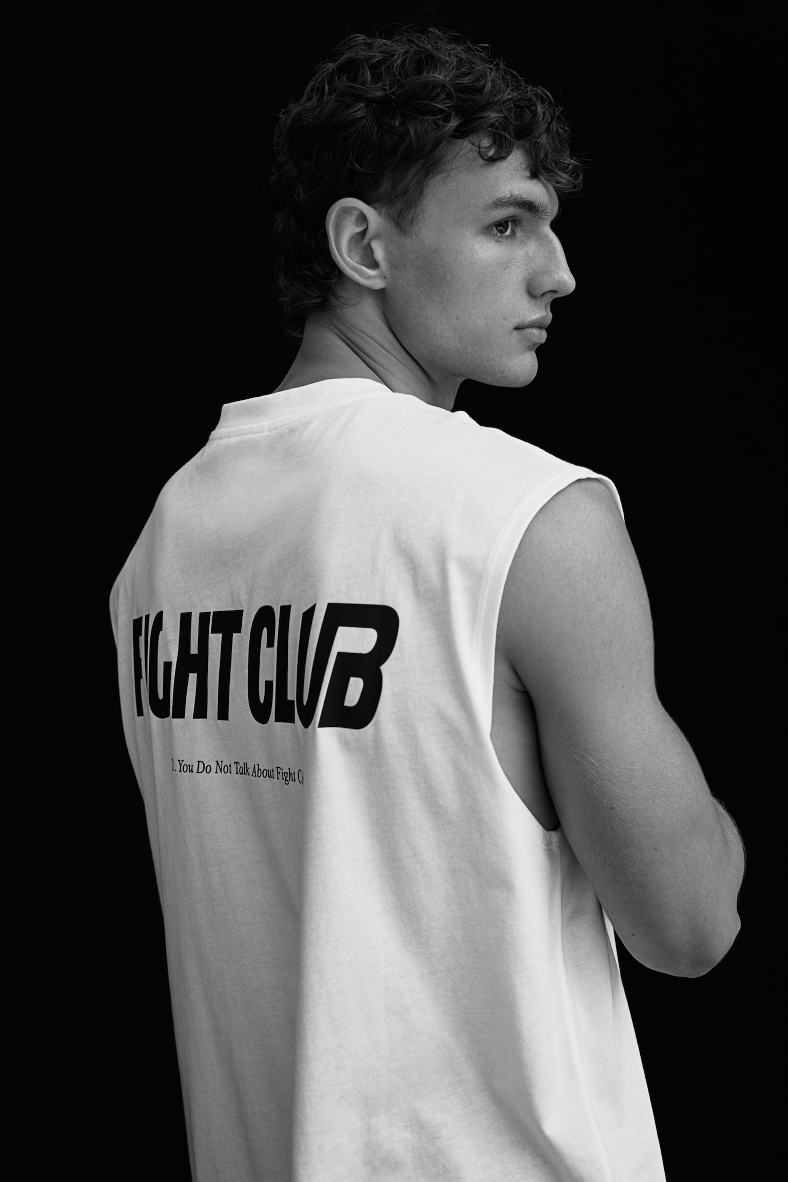 Loose Fit Sports vest top in DryMove™ - White/Fight Club/Black/Fight Club - 4