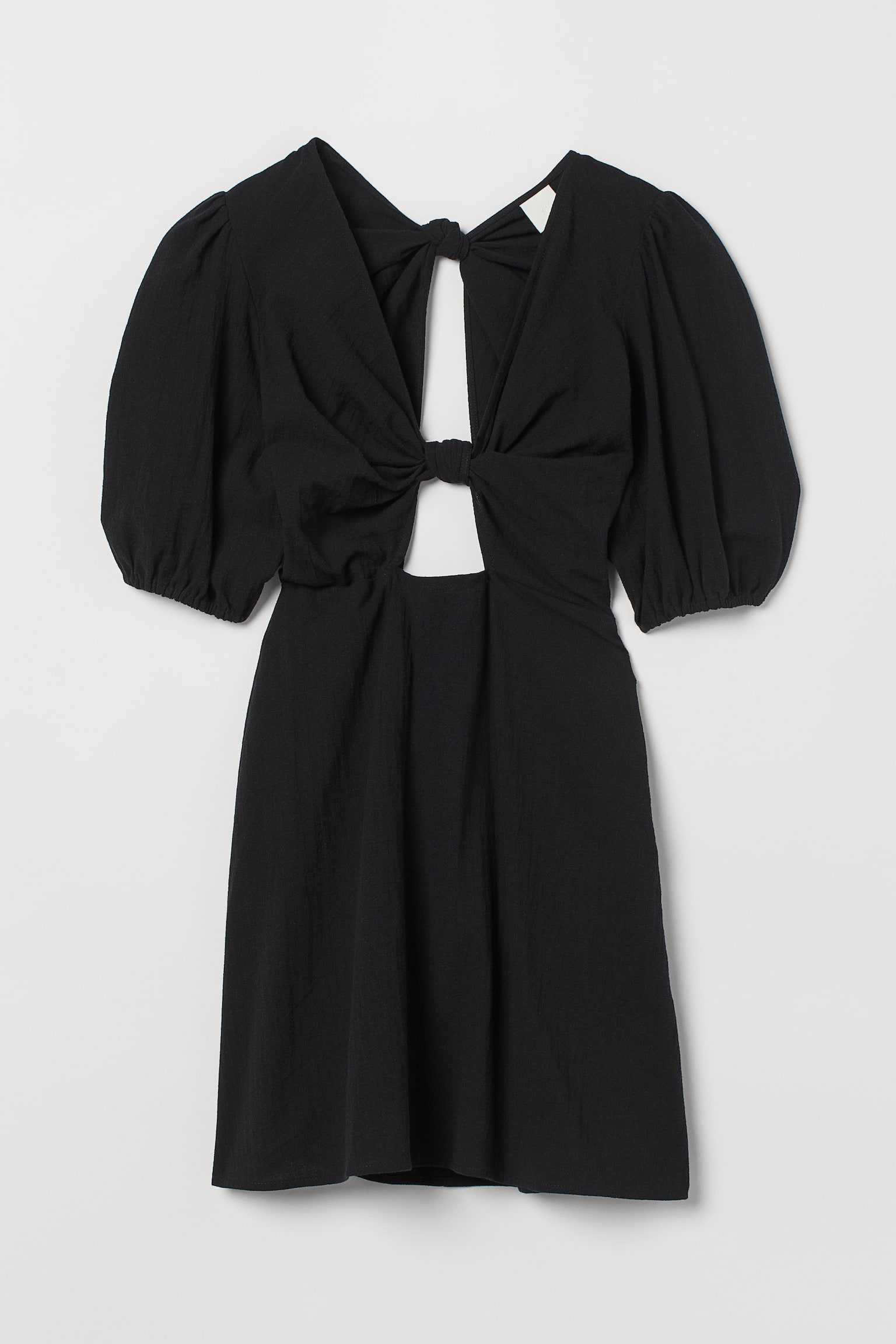 Robe en coton - Noir - 1