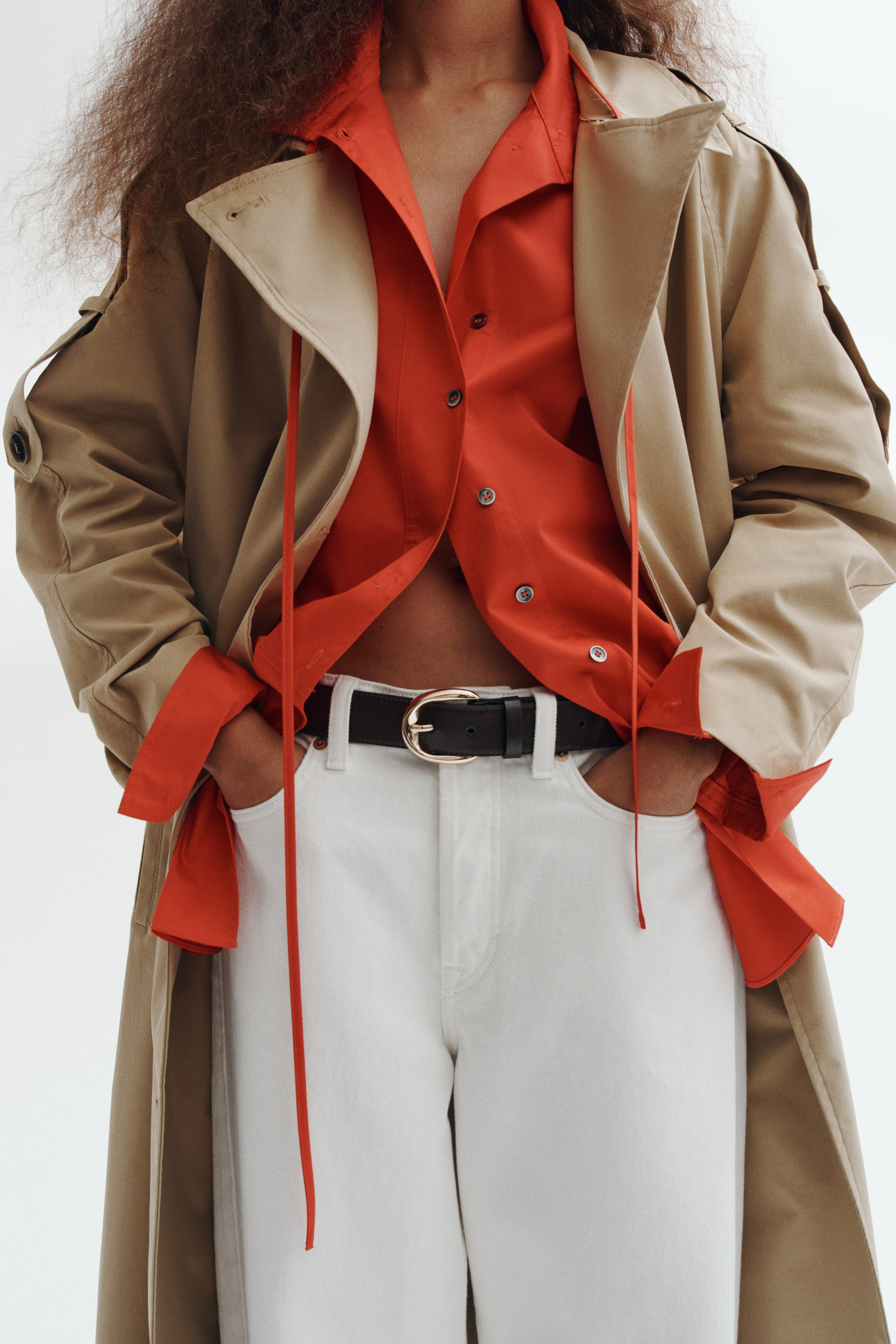 Женские куртки H&M Double-Breasted Trench Coat — фото 3