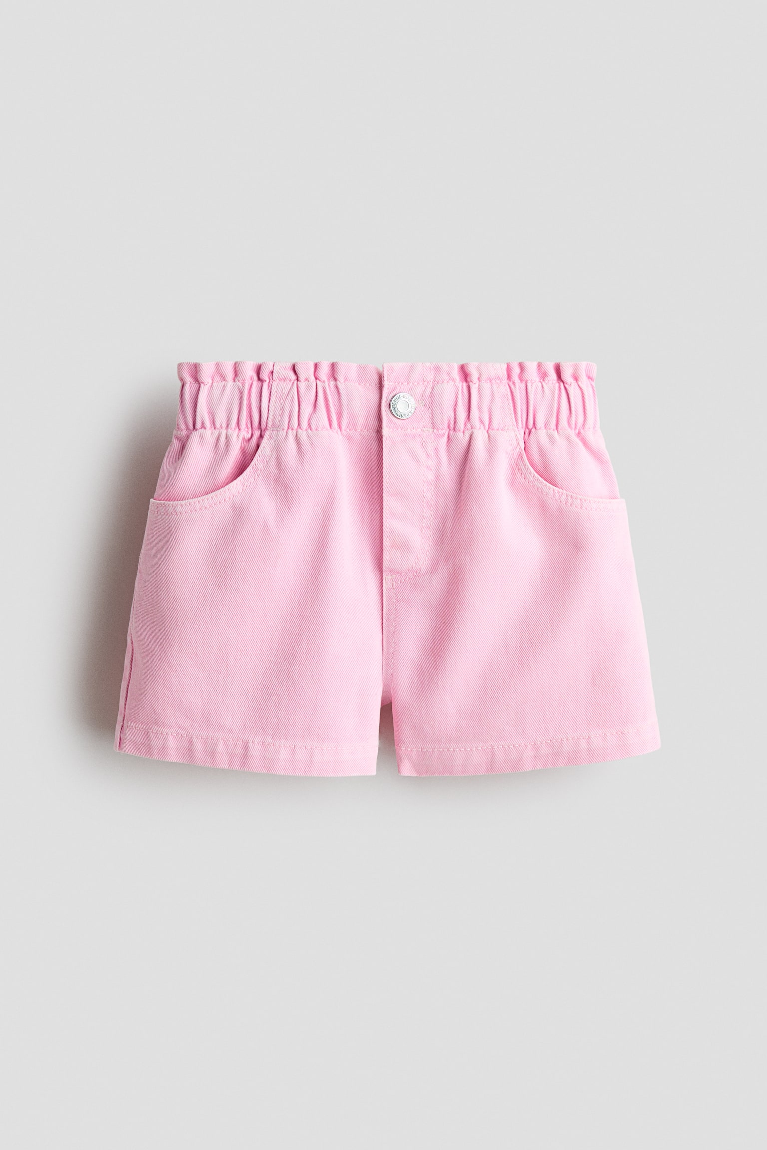 Quần short denim Loose Fit - Màu hồng nhạt/Màu xanh denim nhạt/Màu xanh denim