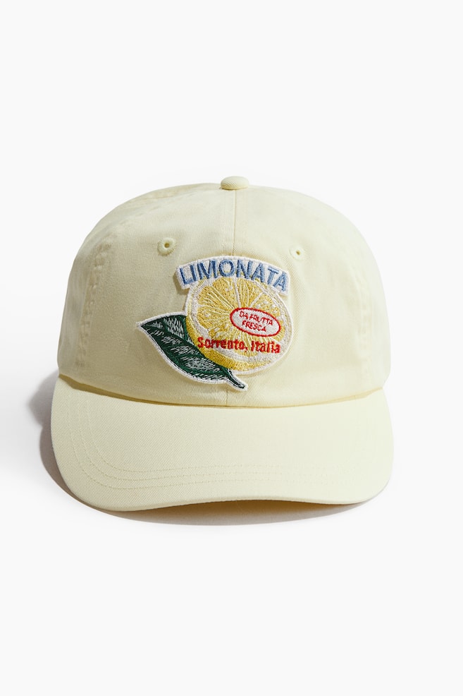 Cotton Twill Cap - Light yellow/Limonata/Cream/Estate Italiana/Pale denim blue/Ciao Bella/Light orange/E/Light purple/Mint green/Estate Italiana - 1