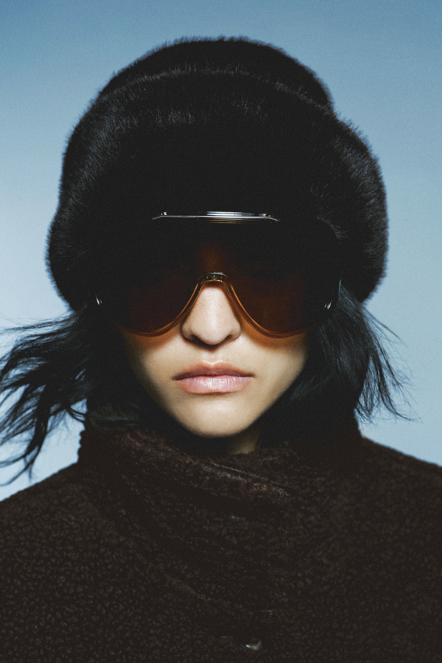 Pelüş Ceket - Koyu kahverengi/Krem - 5