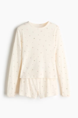 Pyjamas i pointelletrikå
