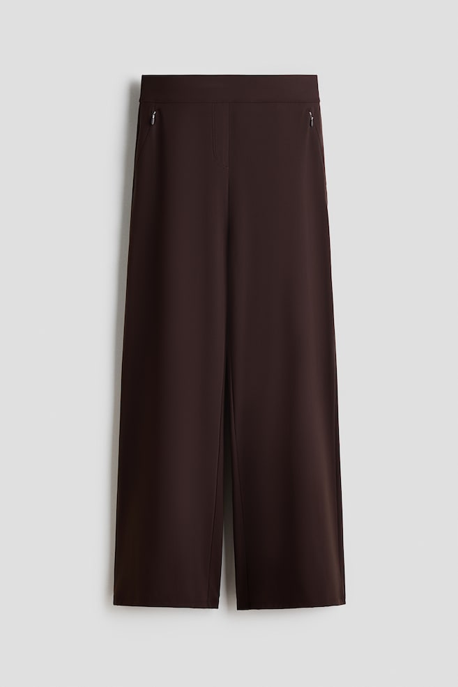 Four-way Stretch Wide Trousers - Dark brown/Light brown/Dark brown/Black/Grey - 1