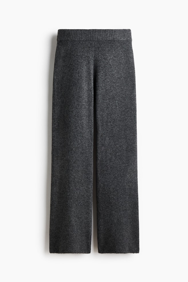 Fine-knit Pants - Dark gray melange/Navy blue/Light gray melange/Light beige - 1