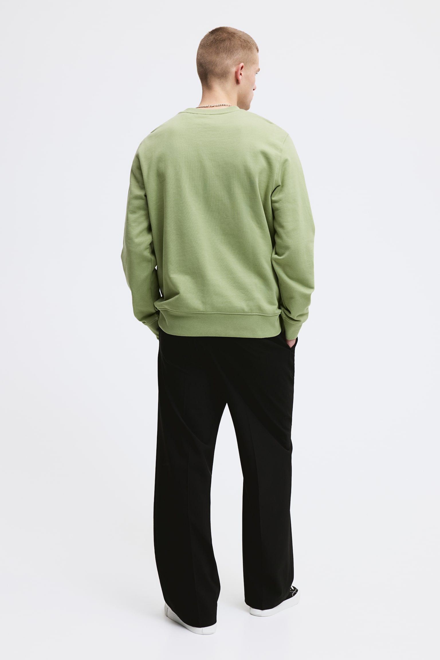 Regular Fit Sweater - Green/White/Black/Beige - 5