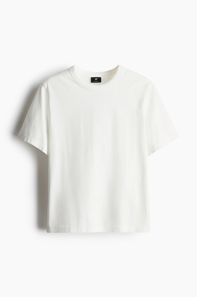 Regular Fit T-Shirt - White/Navy blue - 1