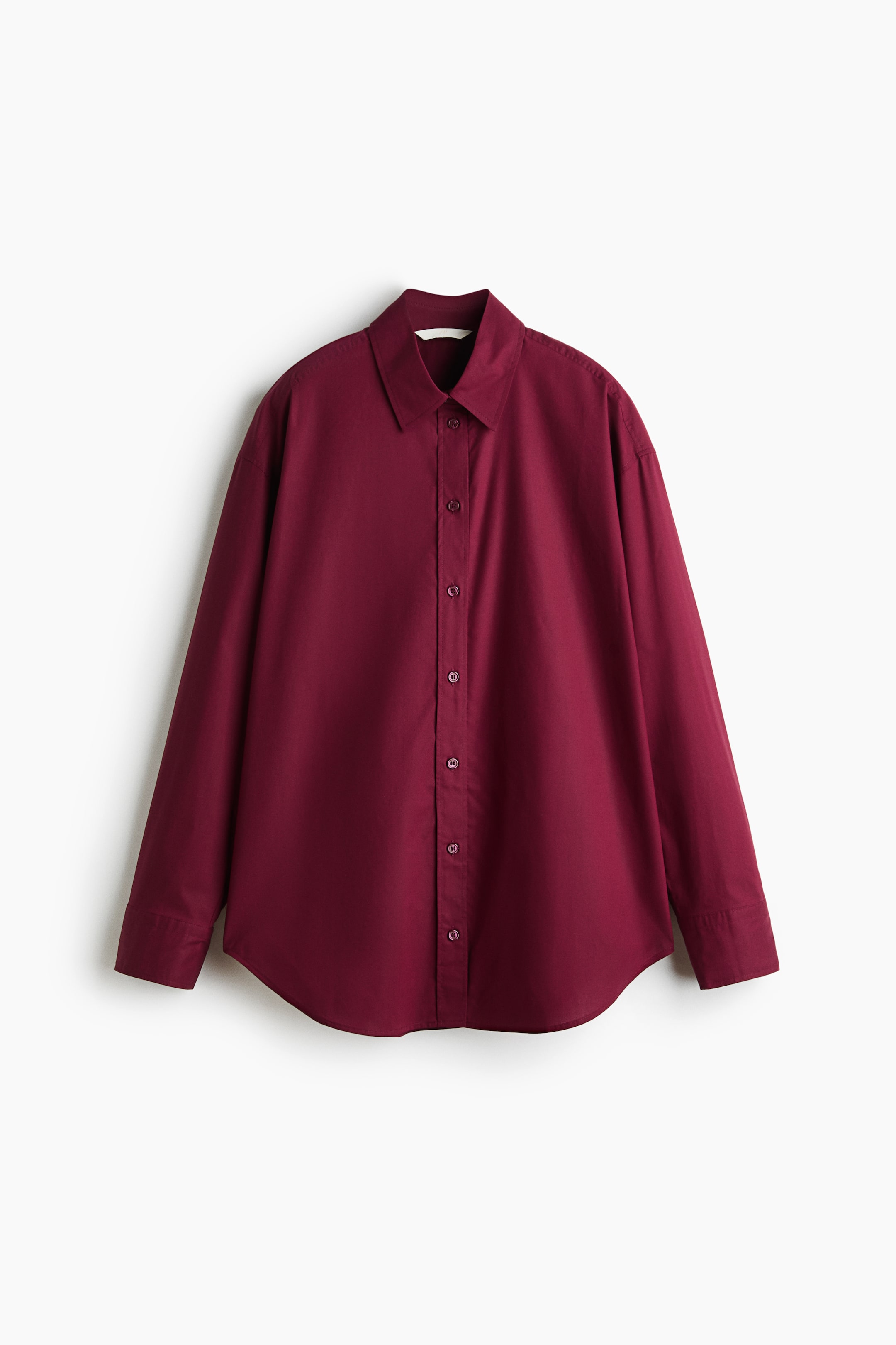 View larger image: Oversized shirt - Dark red - Ladies | H&M 1
