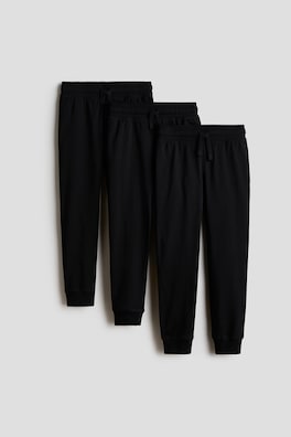 3-pack joggers i bomull
