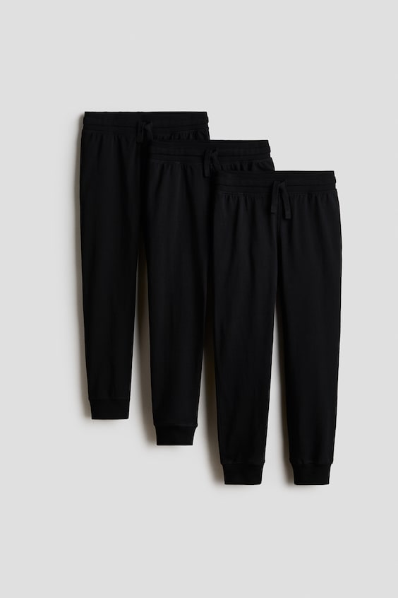 Детские брюки H&M 3-Pack Cotton Joggers