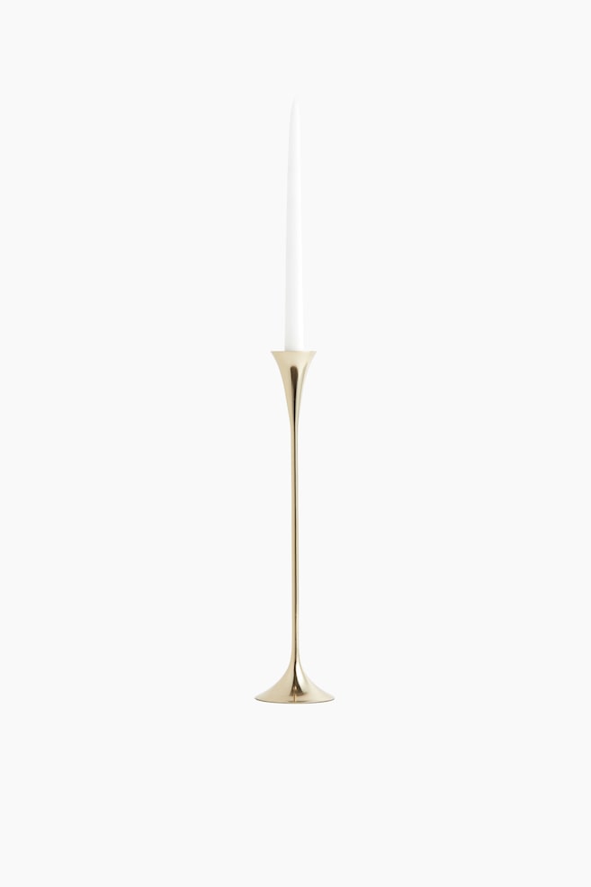 Large metal candle holder - Gold-coloured/Silver-coloured - 1