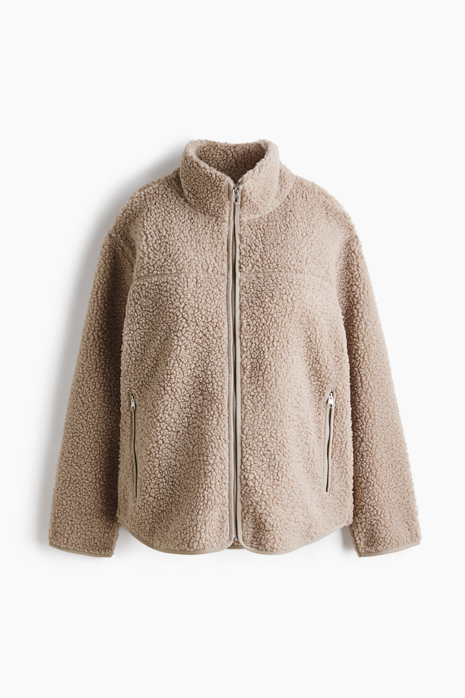 Женская куртка H&M Mama Before & After Babywearing Fleece, цвет: Бежевый — фото 8