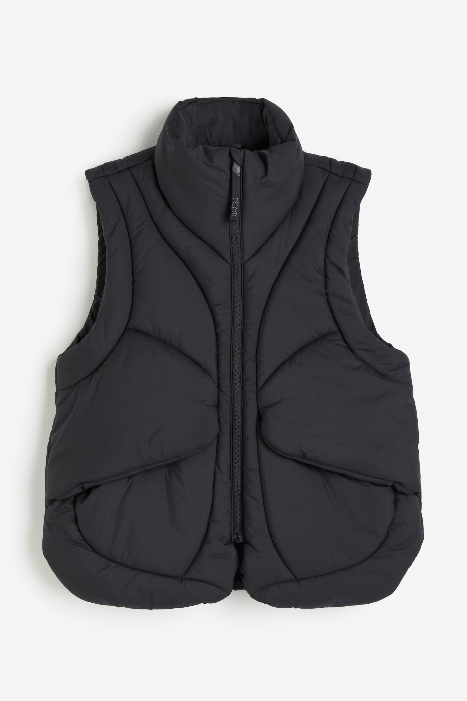 Quilted Activewear Vest In ThermoMove™ - Black/Bright purple - 1