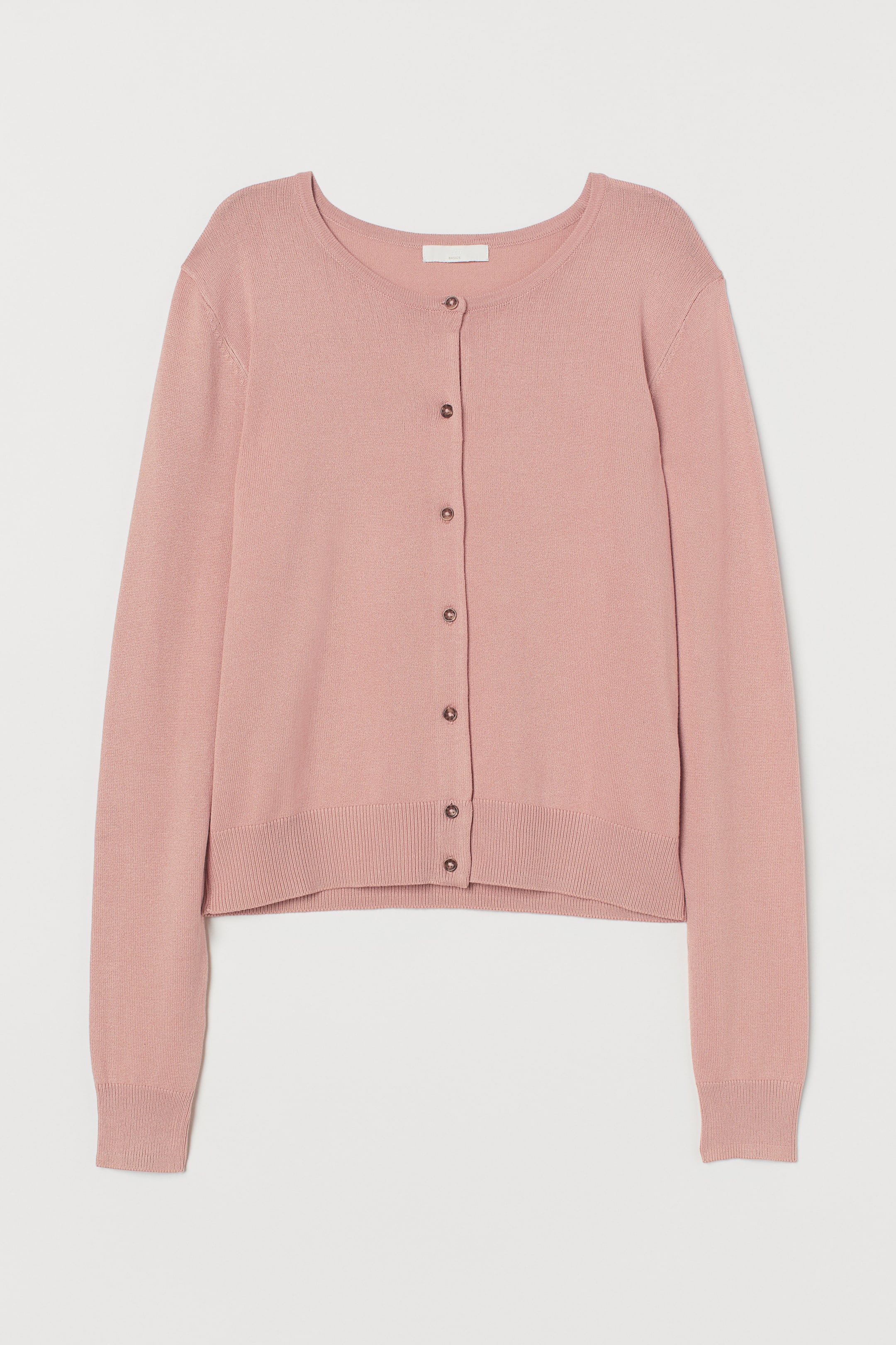 View larger image: Fine-knit cardigan - Old rose - Ladies | H&M HK 1