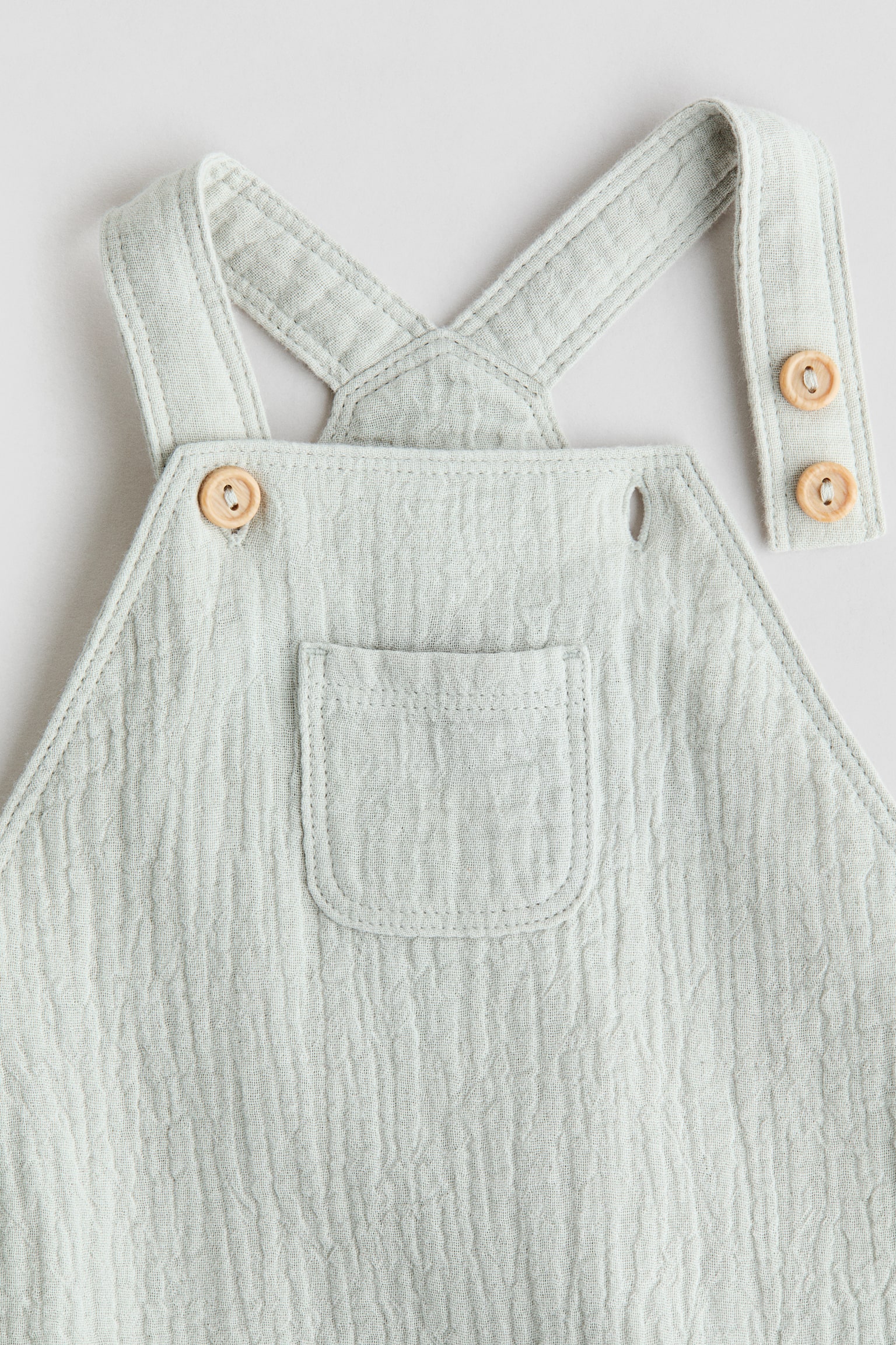 2-piece cotton set - Light green/White/Light beige/White - 3