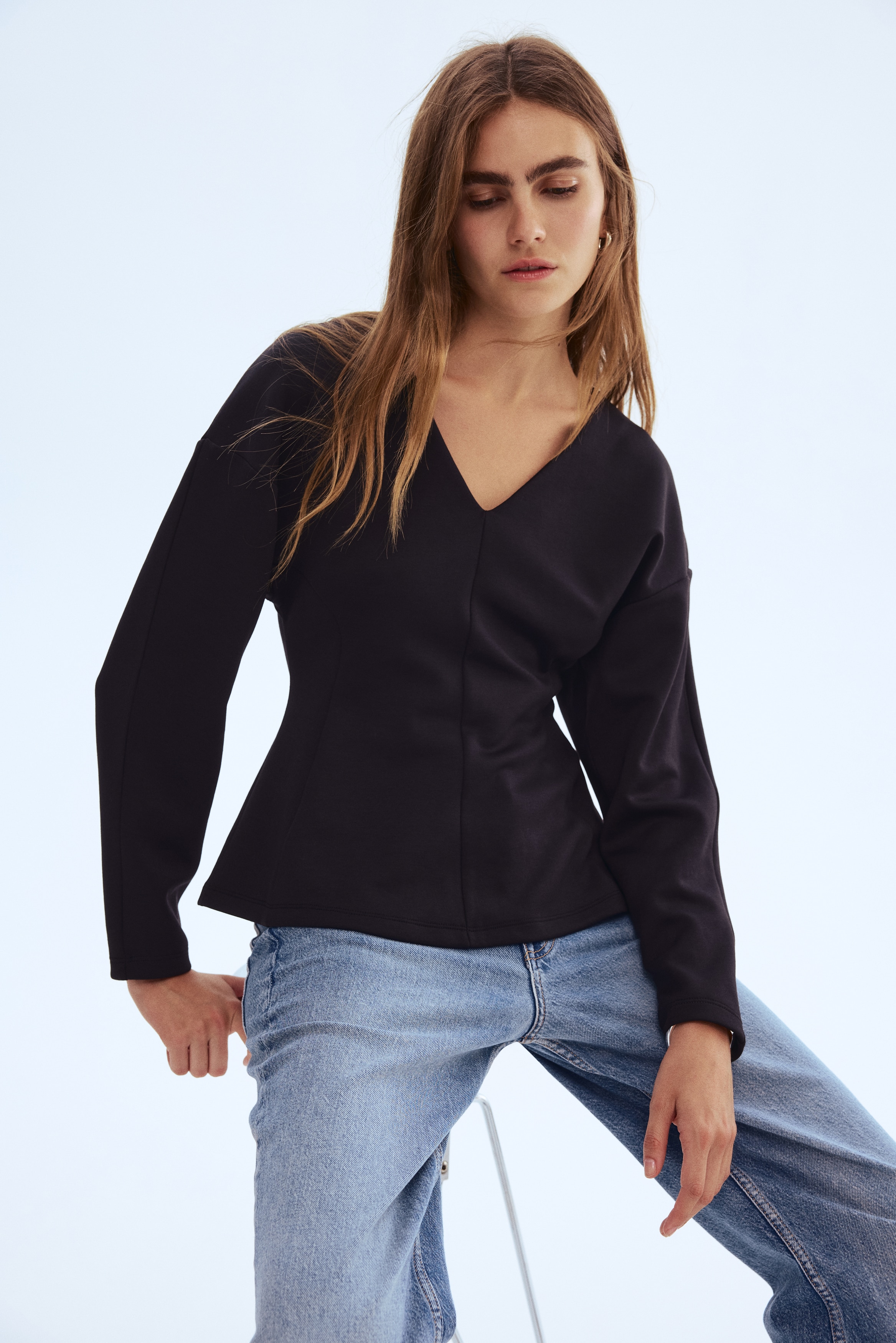 Waisted scuba top