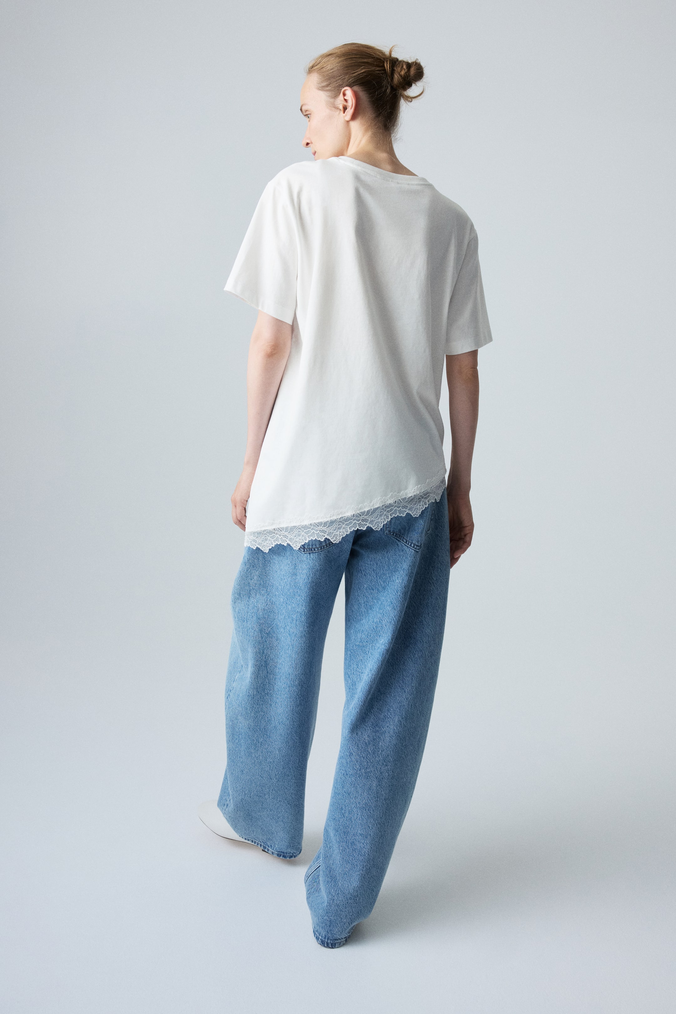 MAMA T-shirt avec dentelle