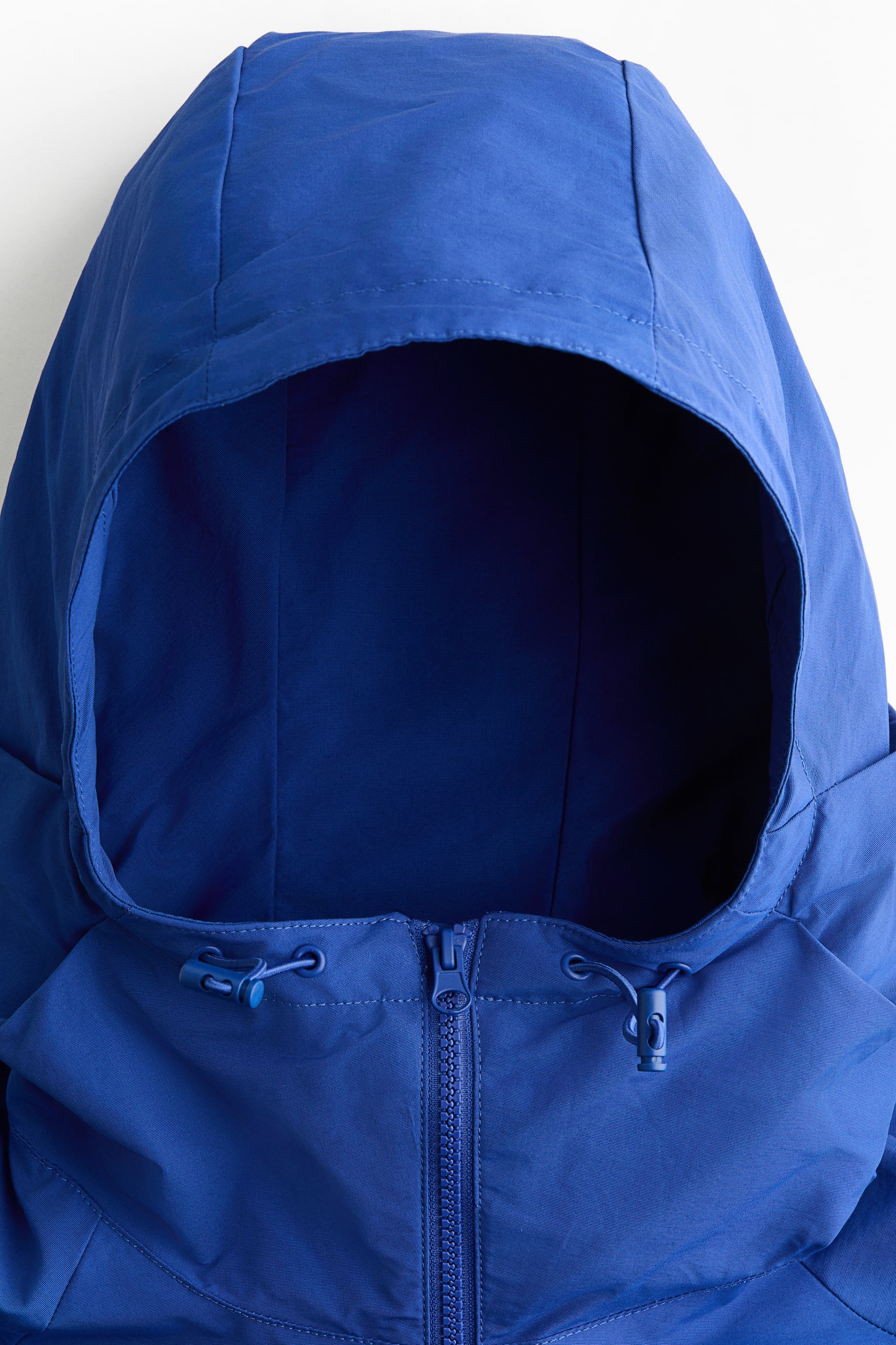 Hooded windbreaker - Dark blue/Cream - 3