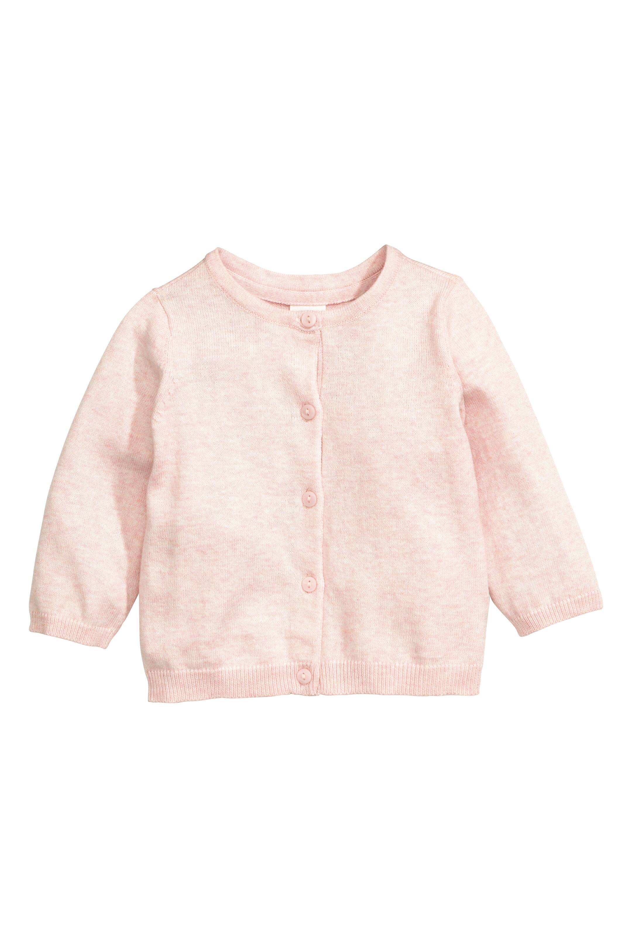 View larger image: Cotton cardigan - Light pink marl - Kids | H&M GB 1