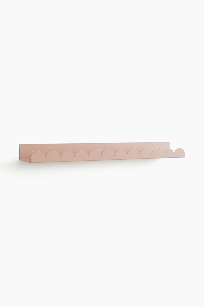 Metal wall shelf - Dusty pink - 1