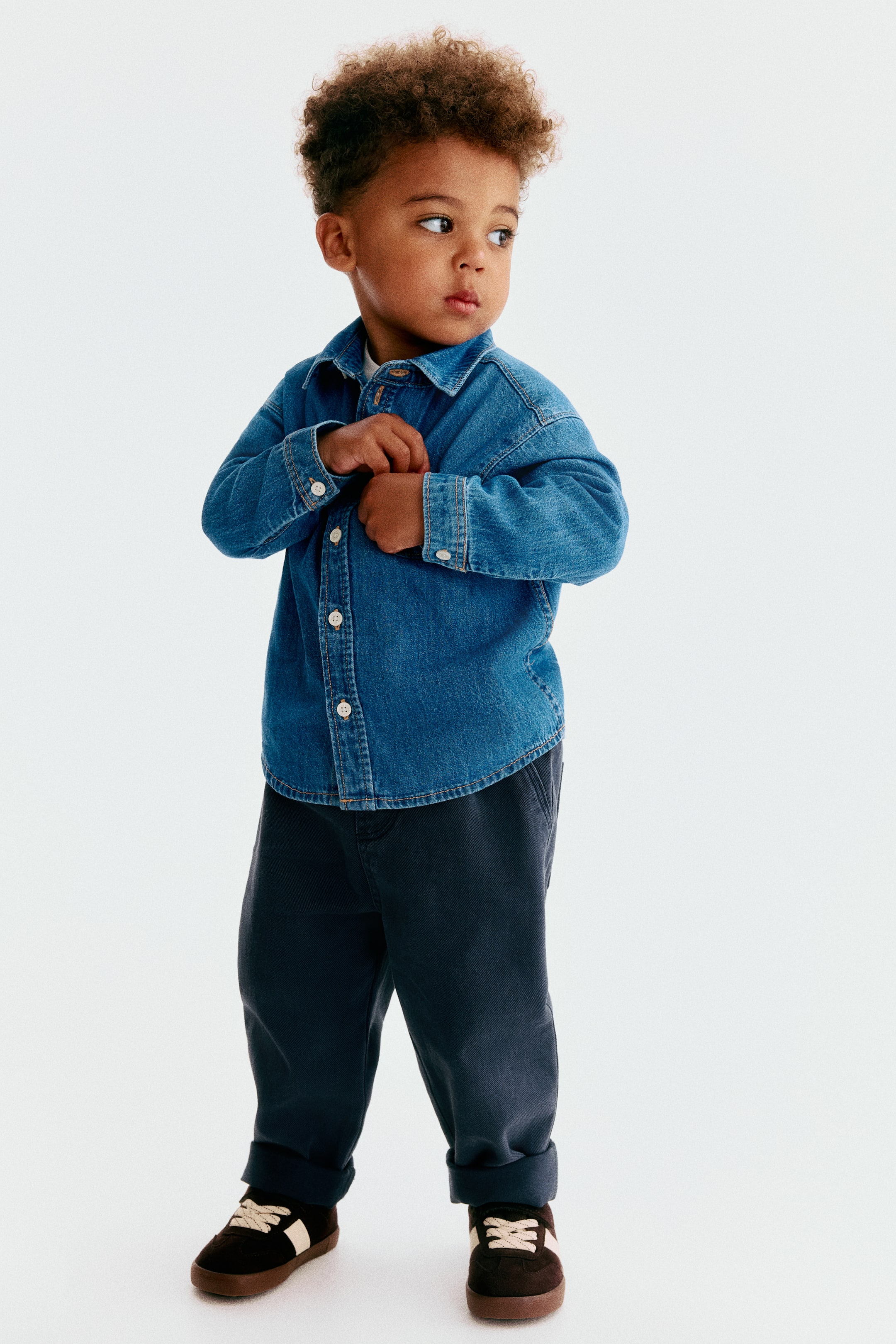Pantalon en sergé de coton