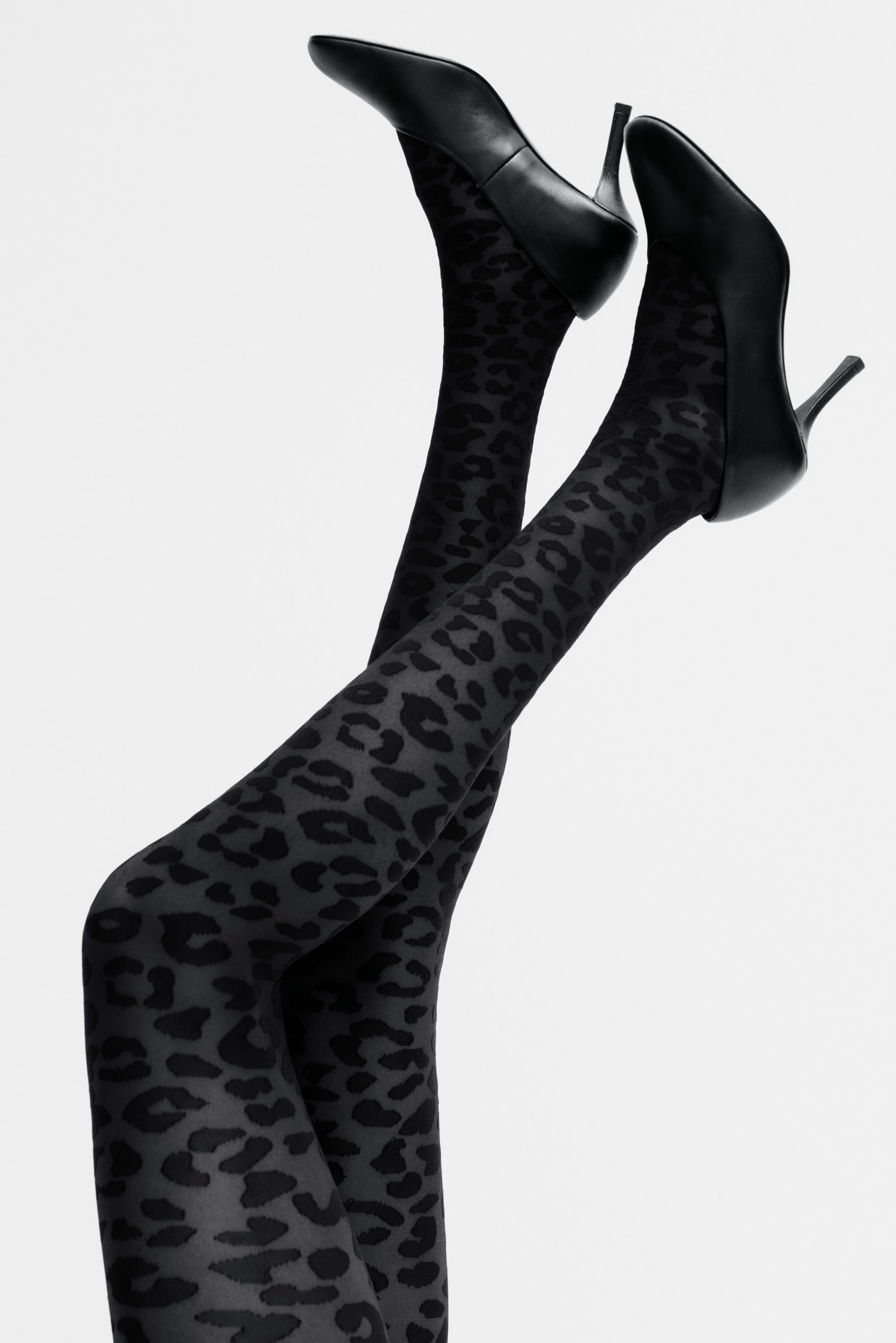 Größeres Bild anzeigen: Gemusterte Strumpfhose - Schwarz/Leopardenmuster - Ladies | H&M AT 3