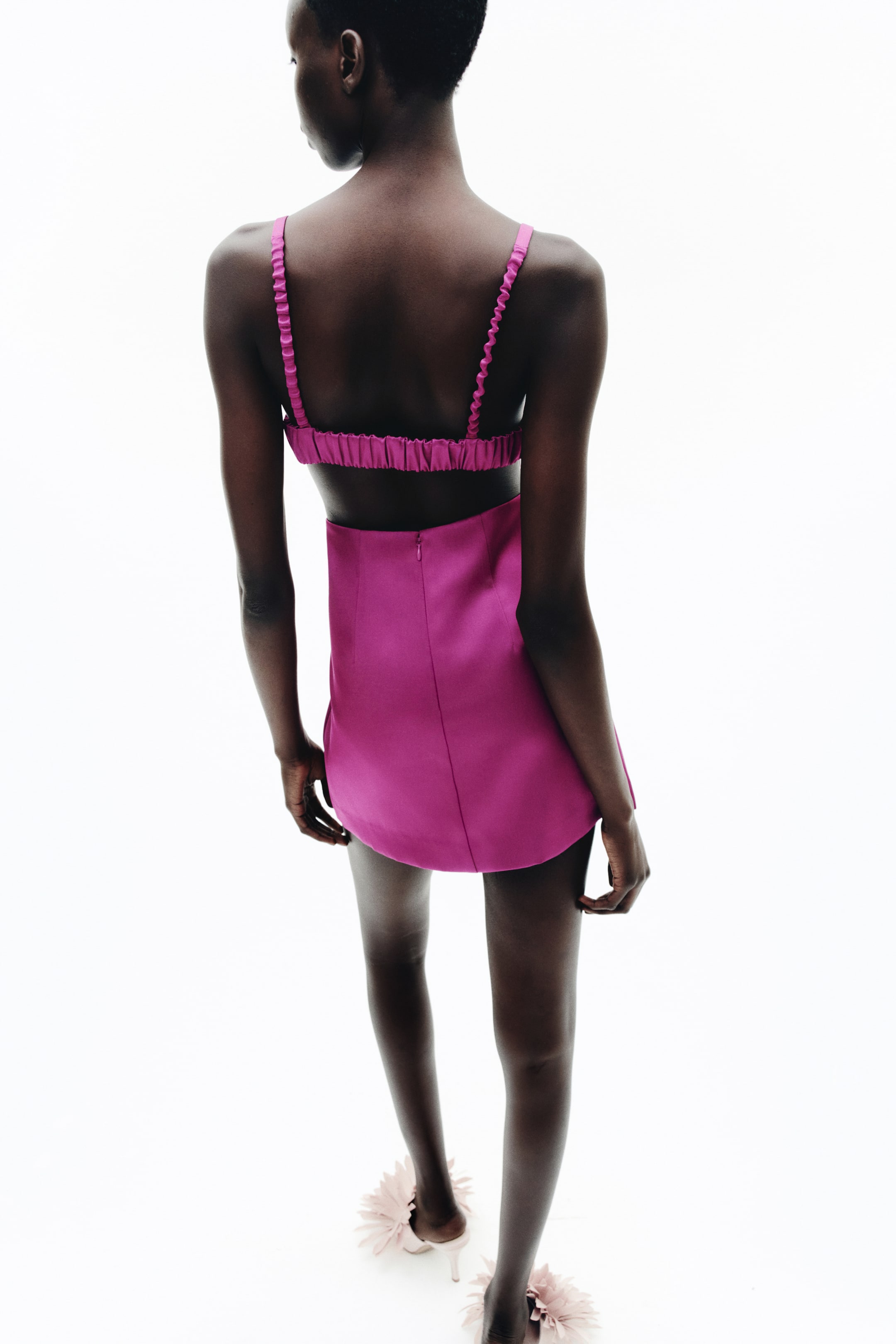 Low-Back Satin Dress