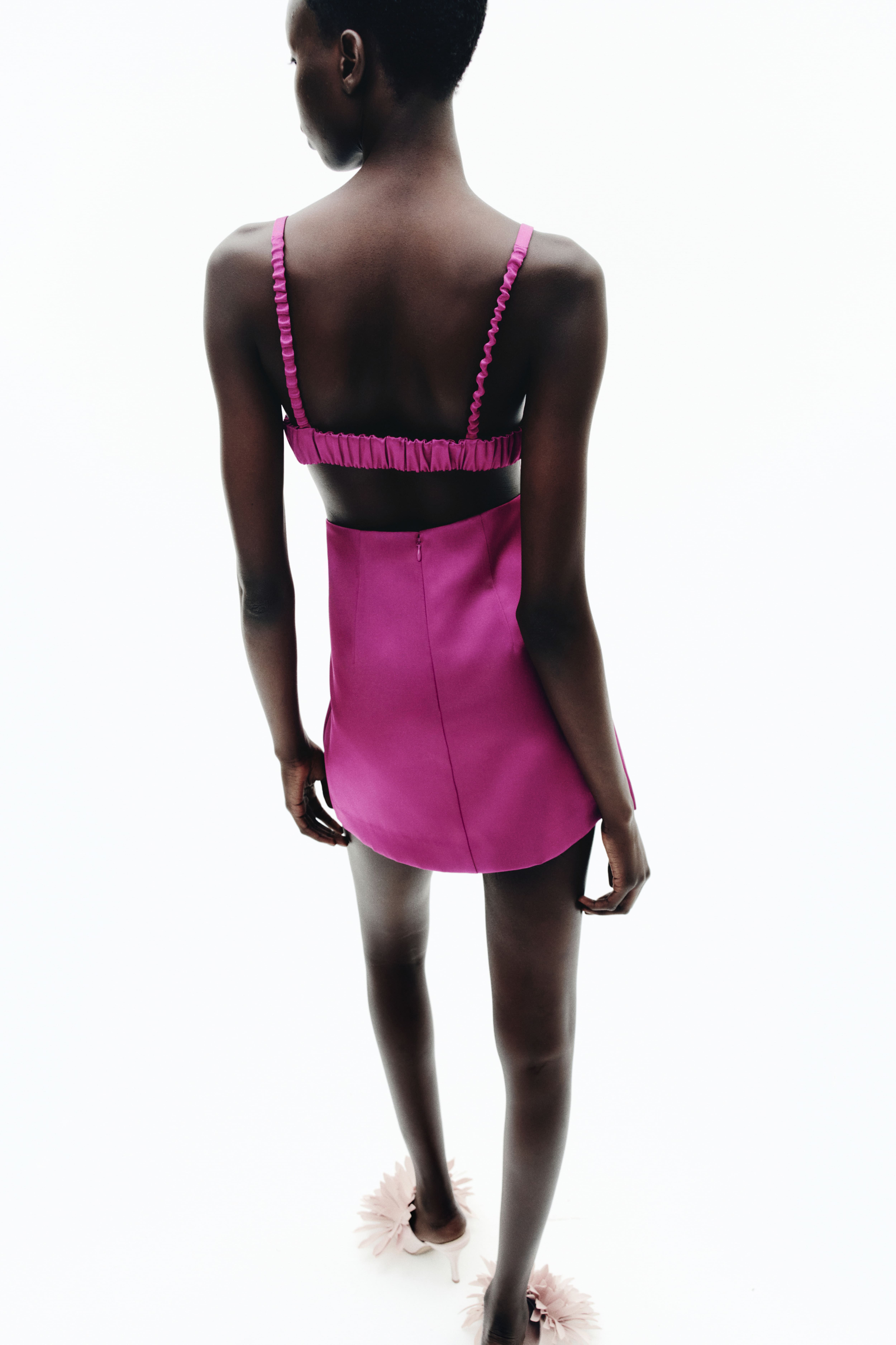 Low-Back Satin Dress