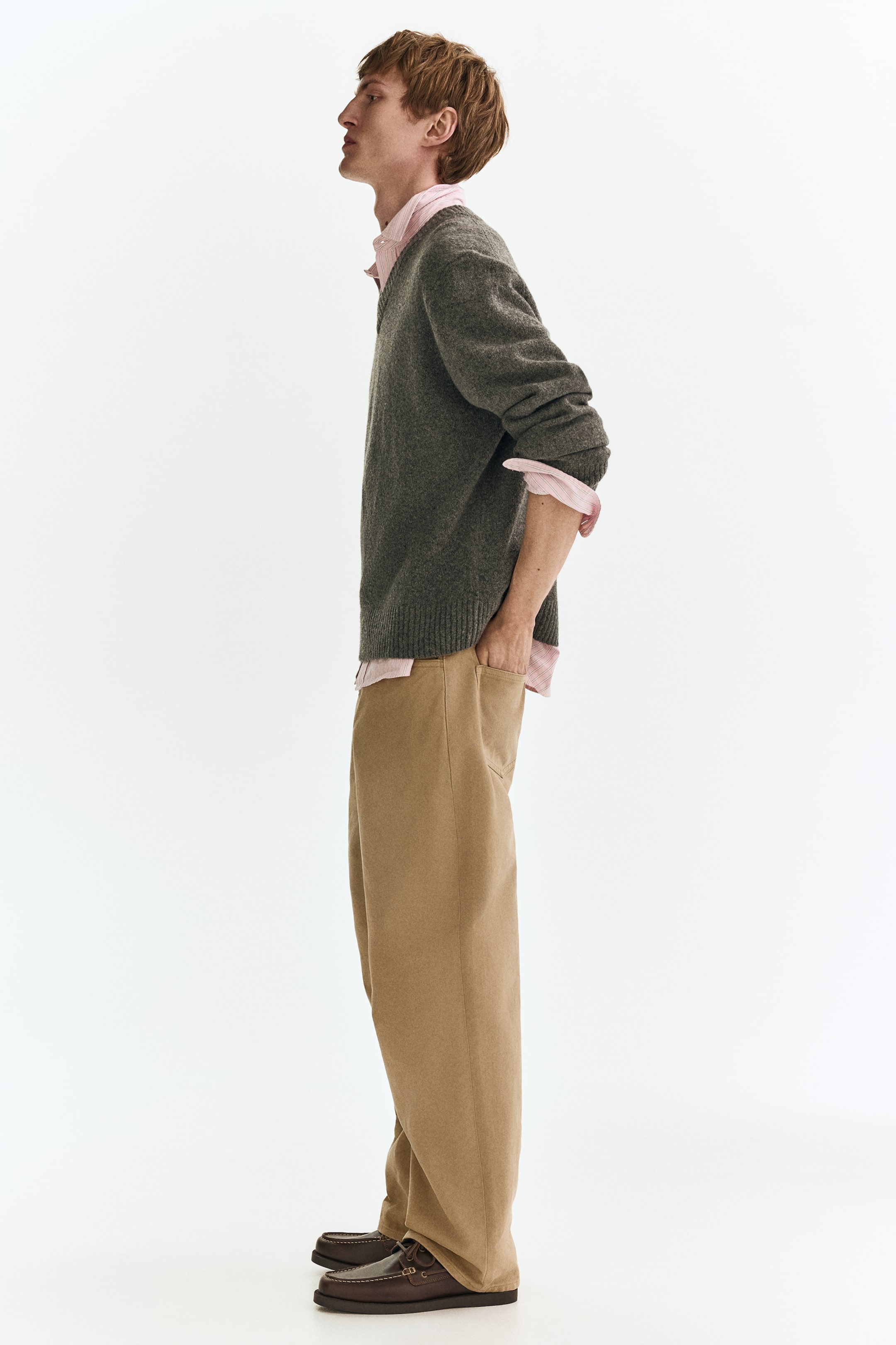 Мужские брюки H&M Relaxed-Fit Pants — фото 6