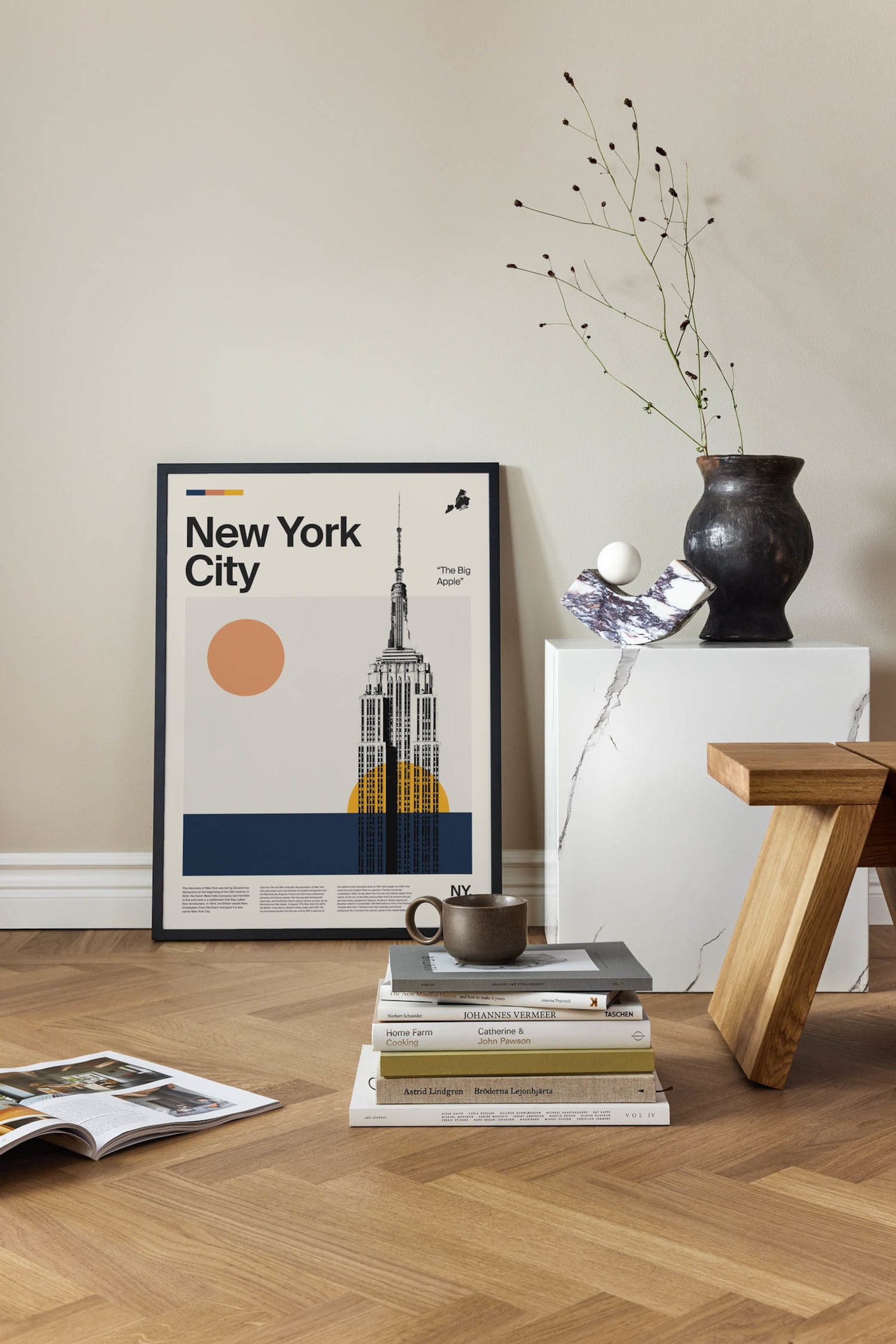 New York City Poster - Beige - 2