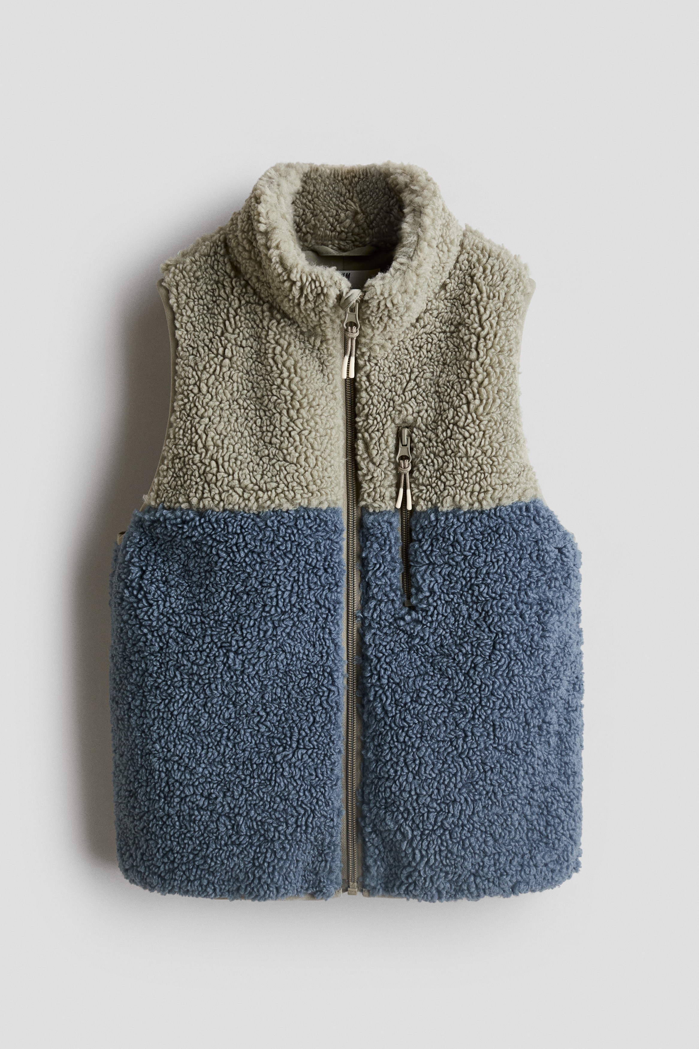 H & M - Weste aus Teddyfleece - Grün - Kinder