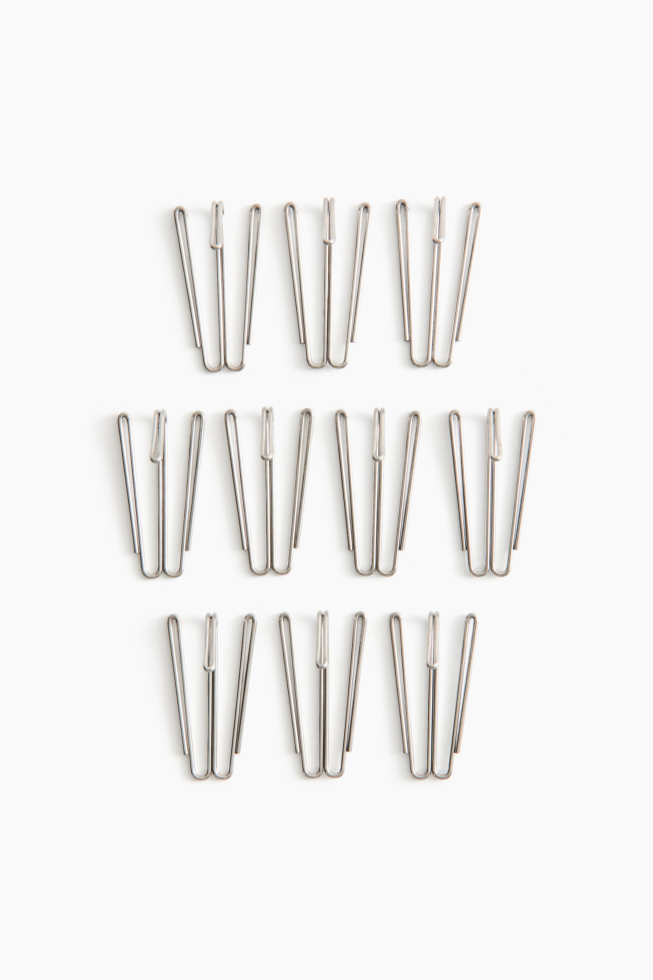 View larger image: 10-pack curtain hooks - Silver-coloured - Home All | H&M GB 1