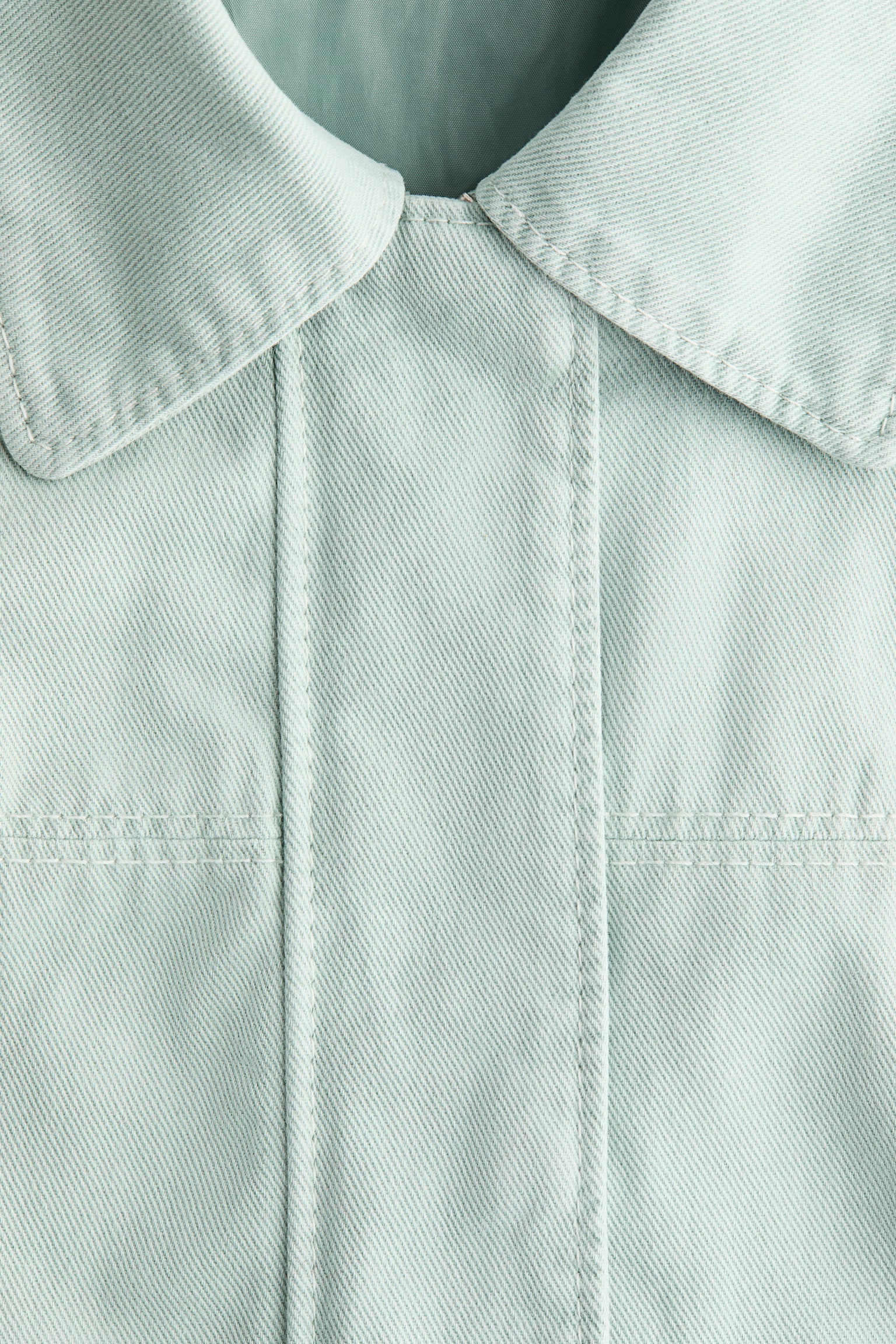 Collared bomber jacket - Light turquoise/Light grey/Pinstriped/Olive green/Grey/Light beige/Checked - 4