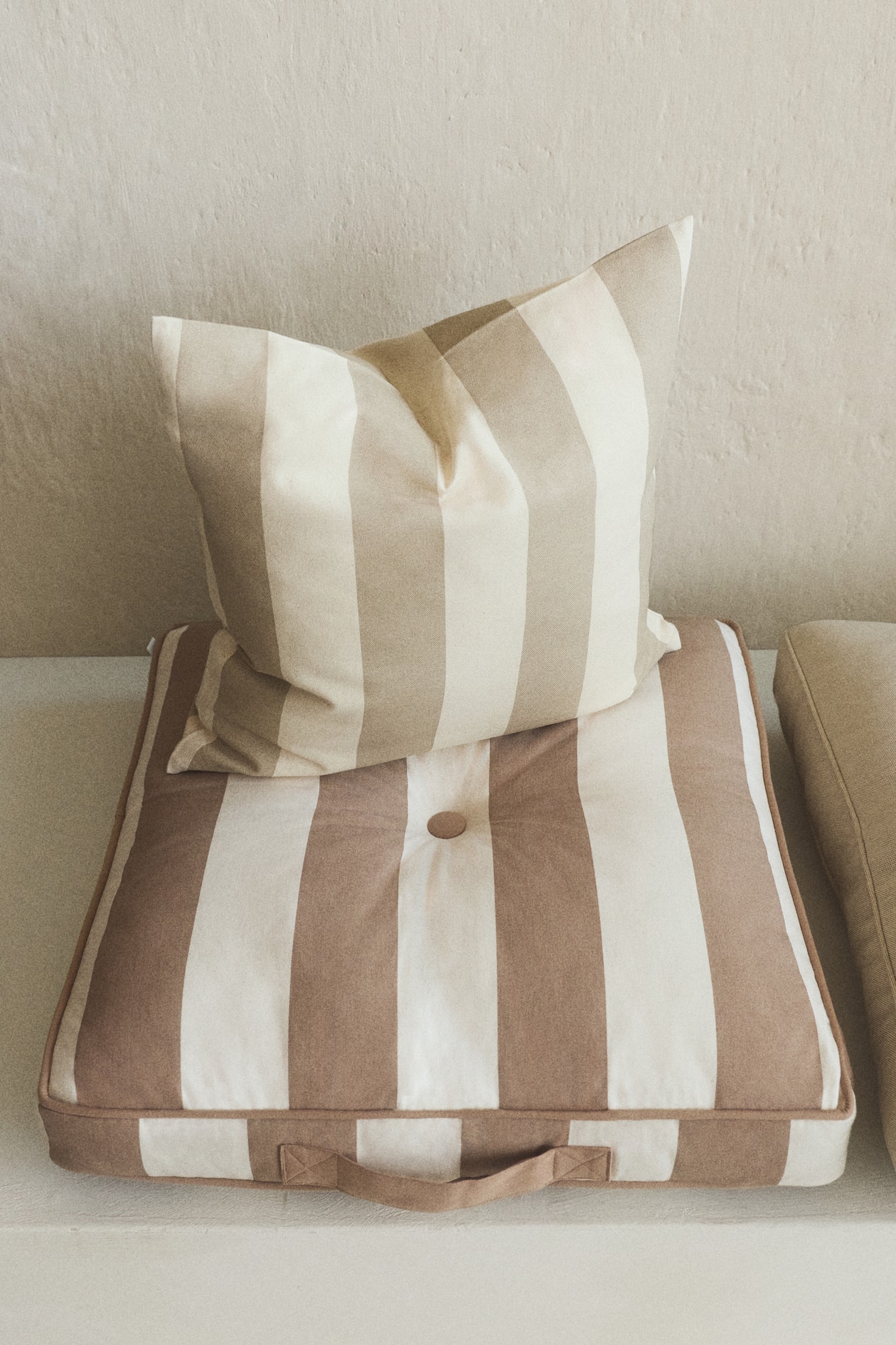 H&M Home Striped Outdoor Floor Cushion