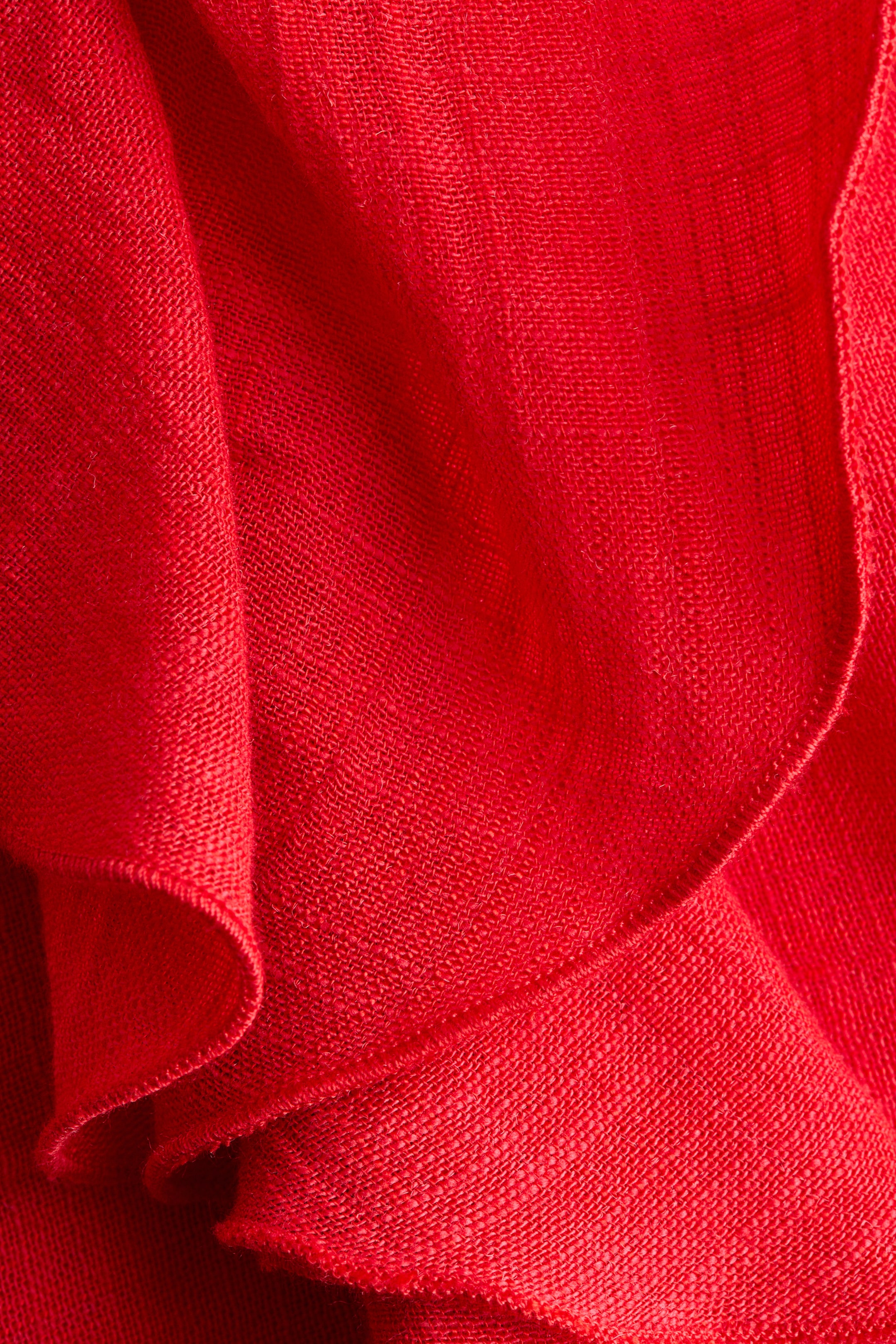 Женские блузки H&M Flounced Cotton-Blend Blouse — фото 4