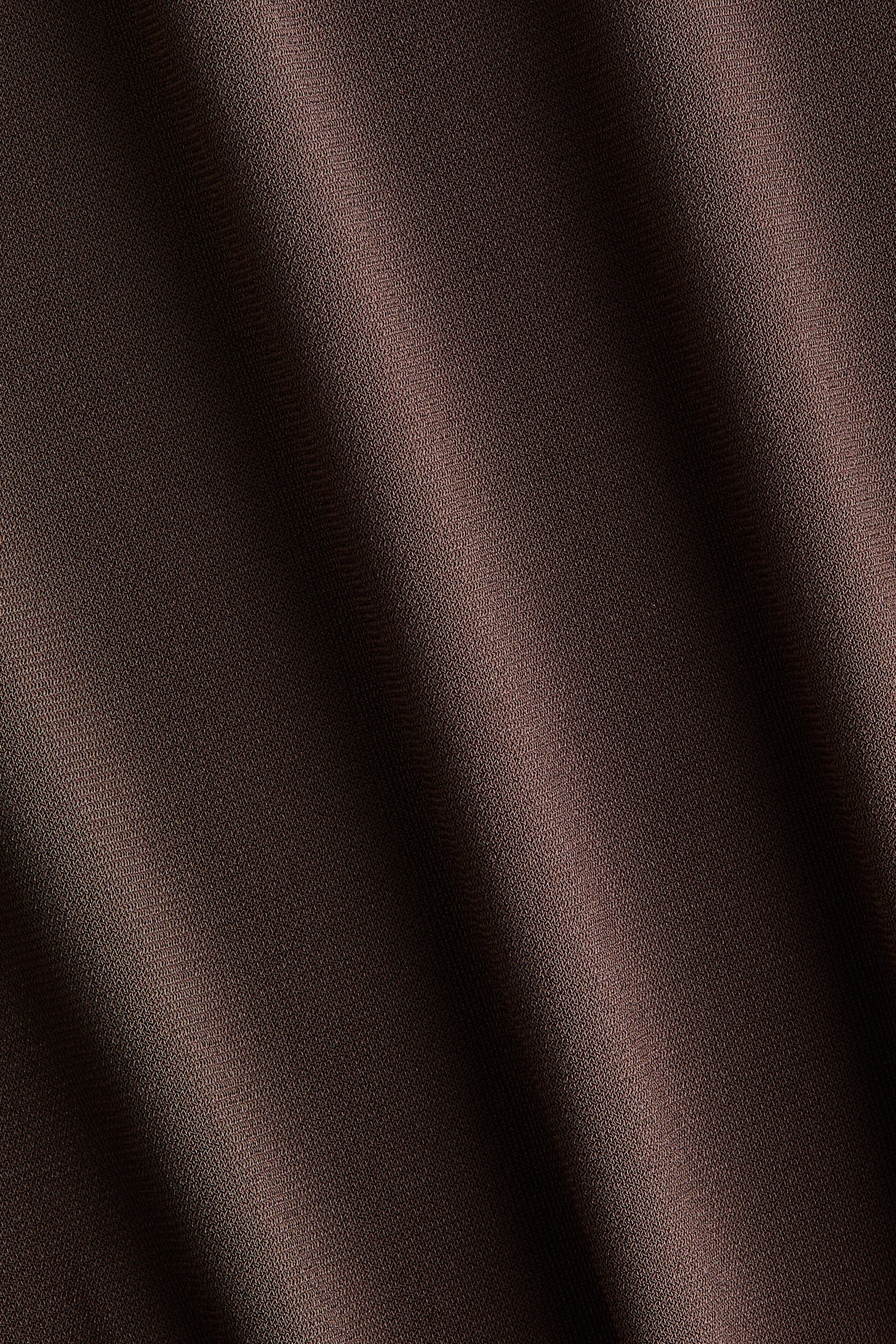 Draperet maxikjole - Chokoladebrun/Sort - 4