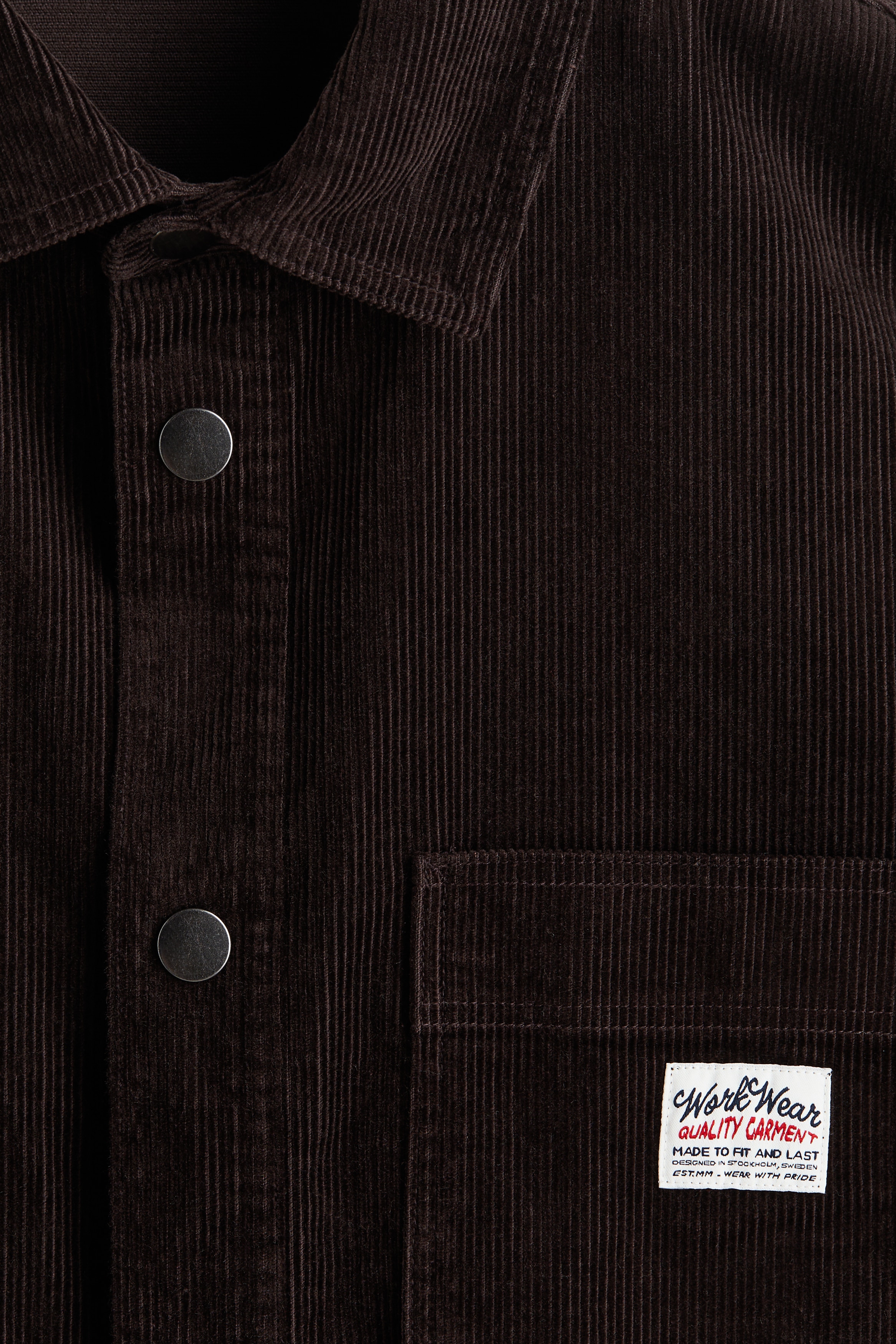 Oversized cotton corduroy shirt