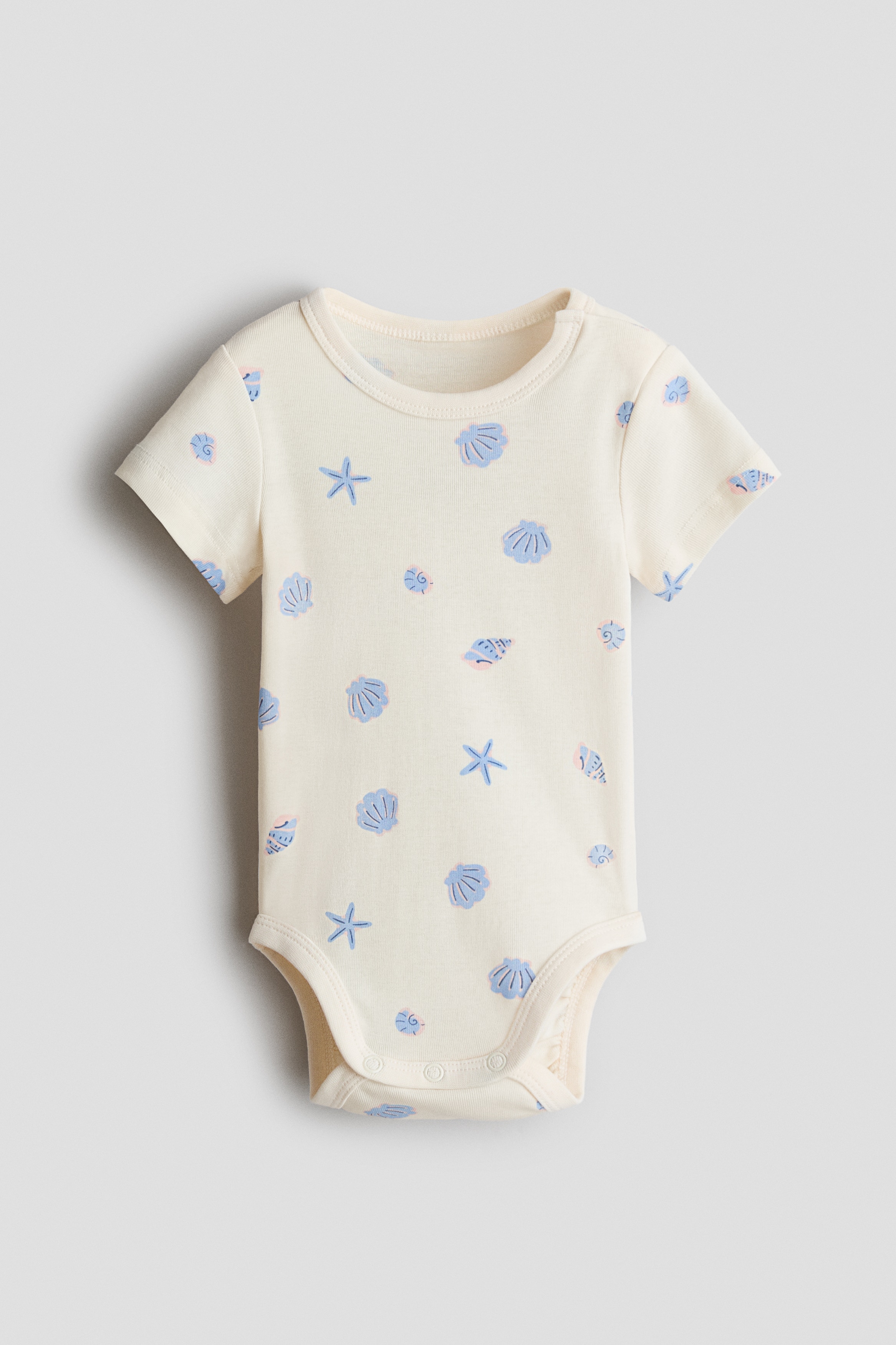 Printed cotton bodysuitModel