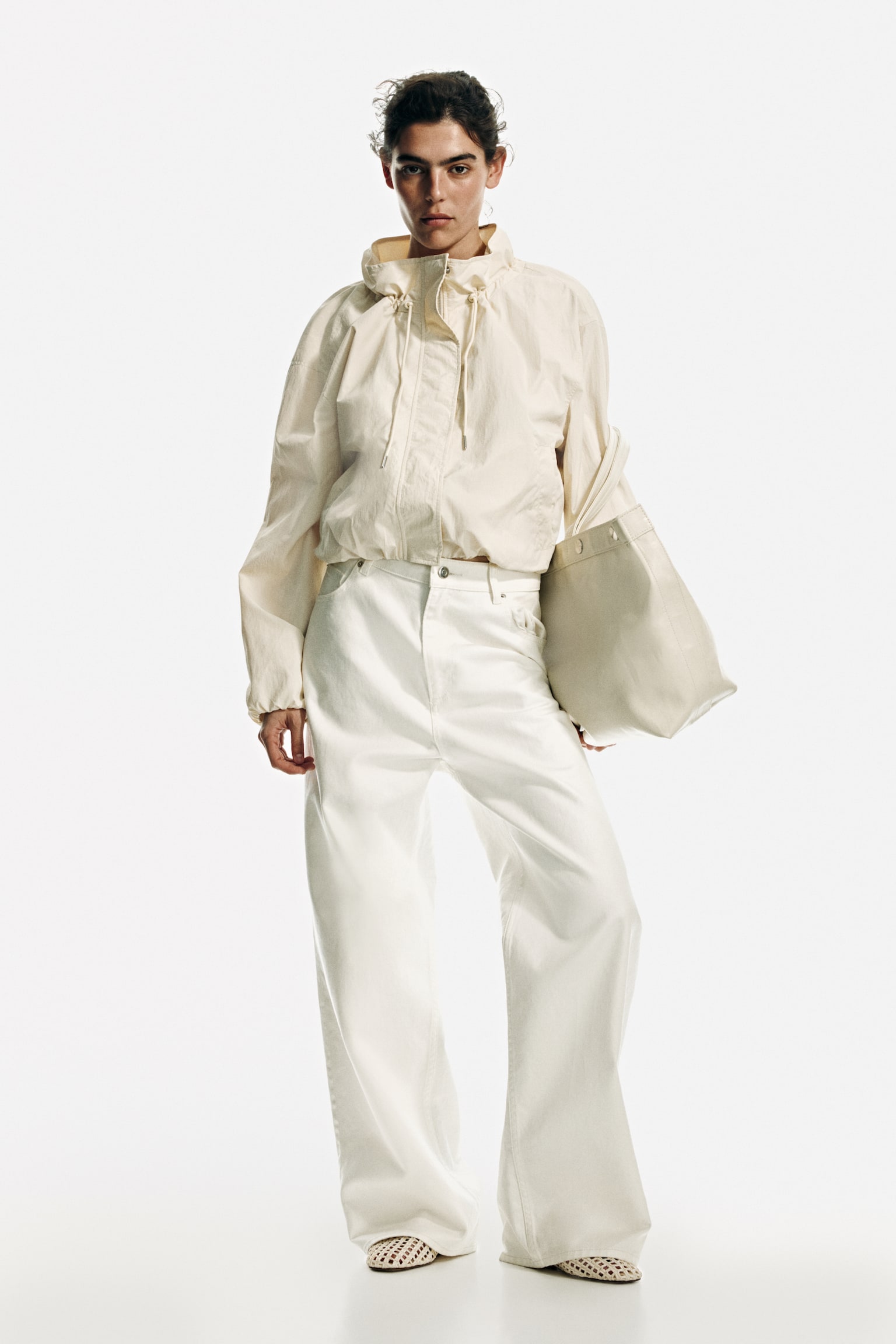 Windbreaker - Cream/Dusty khaki green - 4
