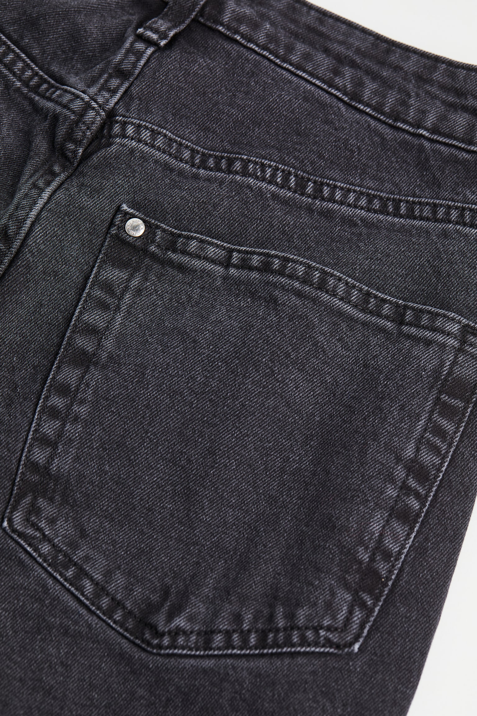 Vintage Straight High Jeans - Black/White/Dark grey - 2