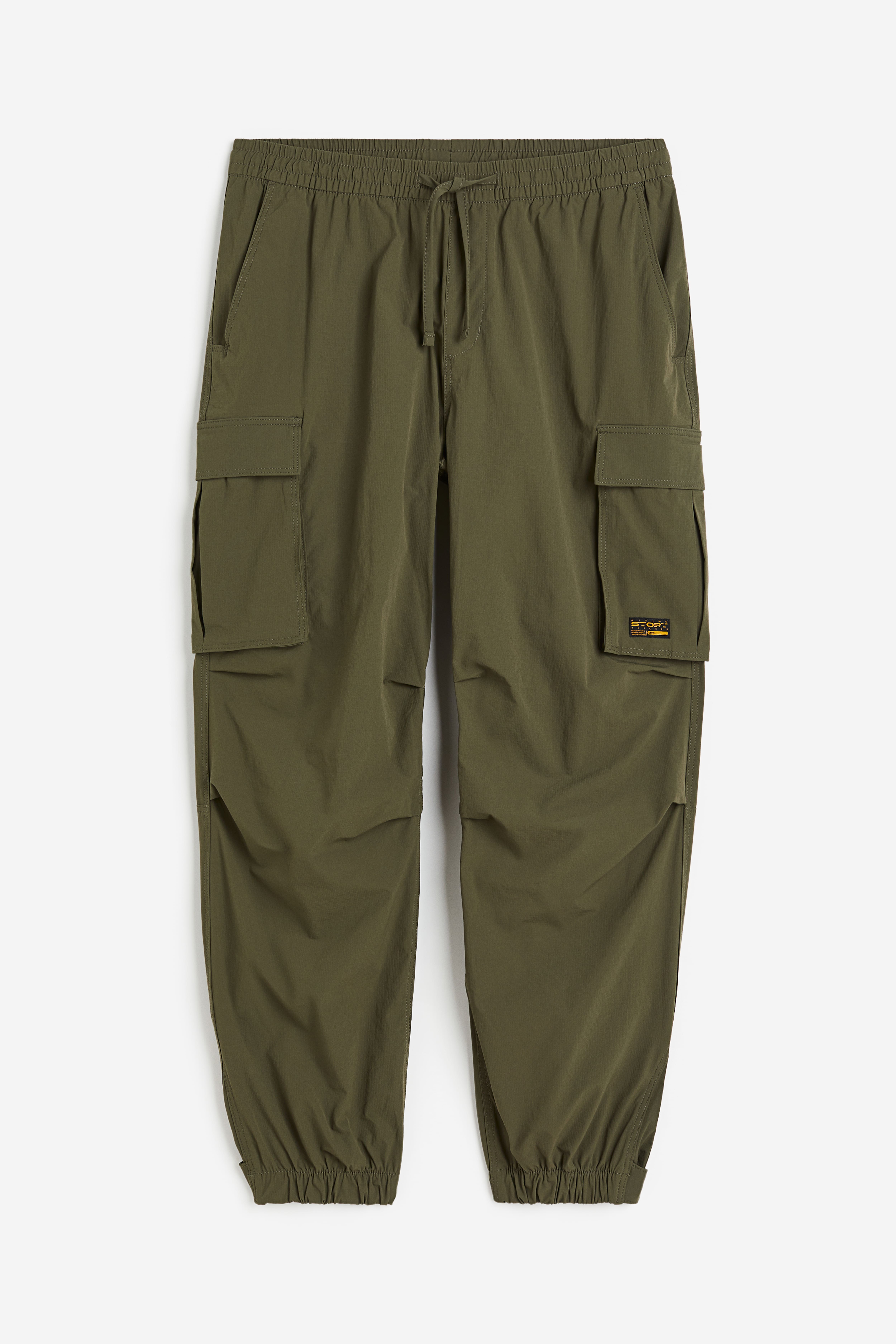 Relaxed Fit Nylon cargo joggers Khaki green Men H M GB