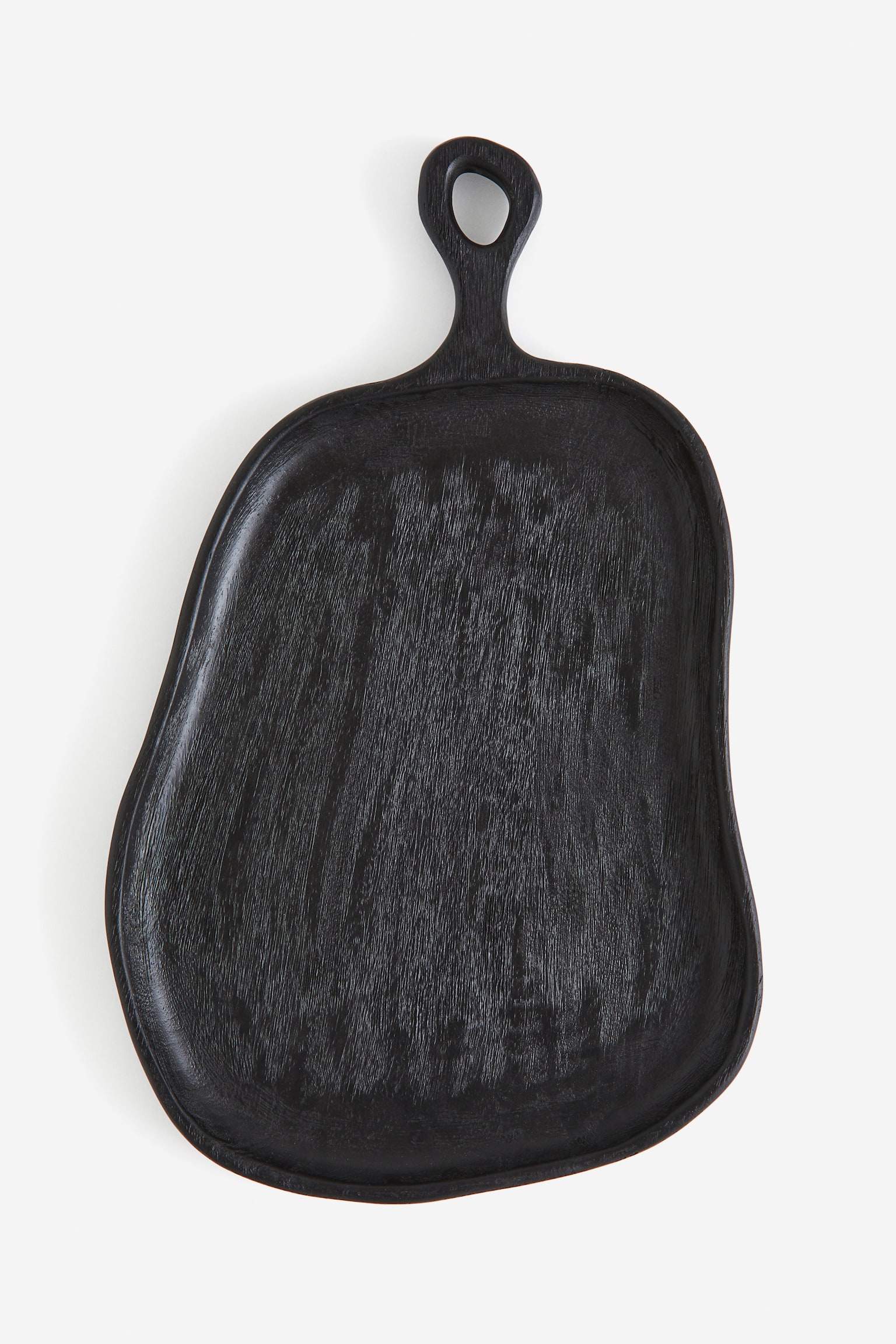 Large mango wood serving tray - Black