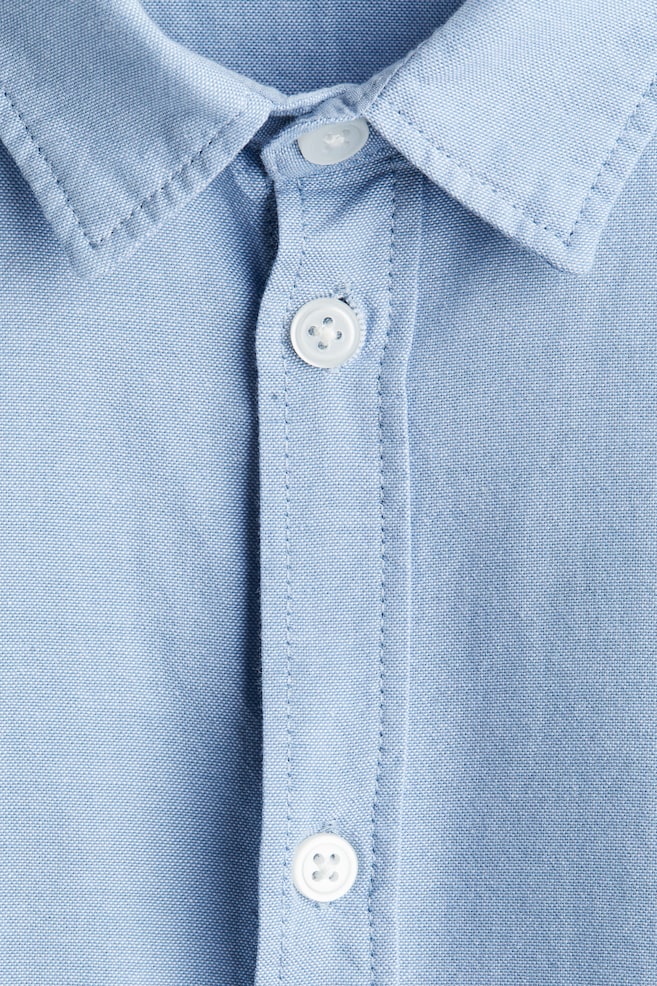 Chemise en coton - Bleu clair/Blanc/Vert clair/Bleu marine/Blanc/rayures beiges/Blanc/rayures bleues/Bleu foncé/motif/Bleu foncé/carreaux - 5