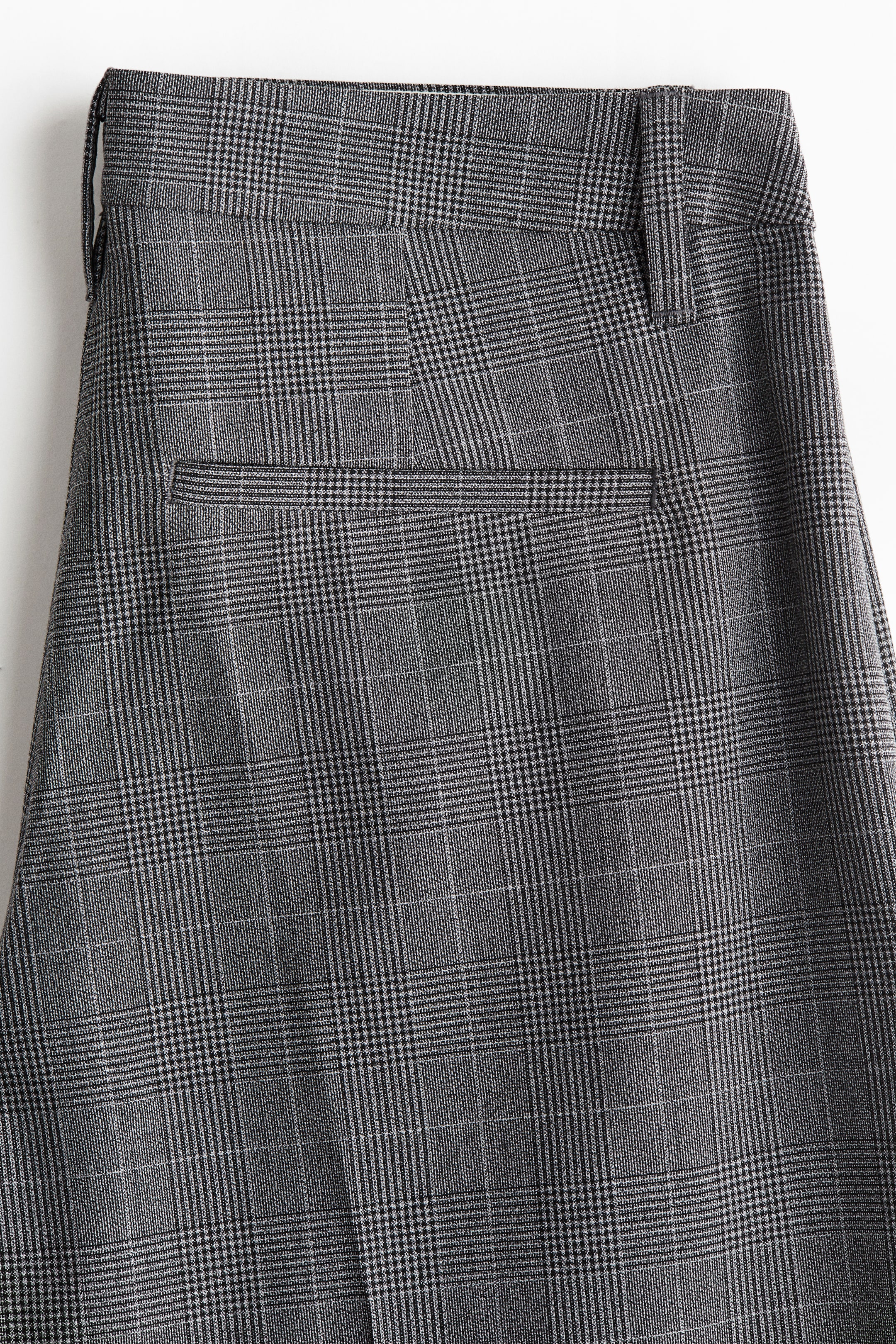View larger image: Wide tailored trousers - Grey/Checked - Ladies | H&M HK 6